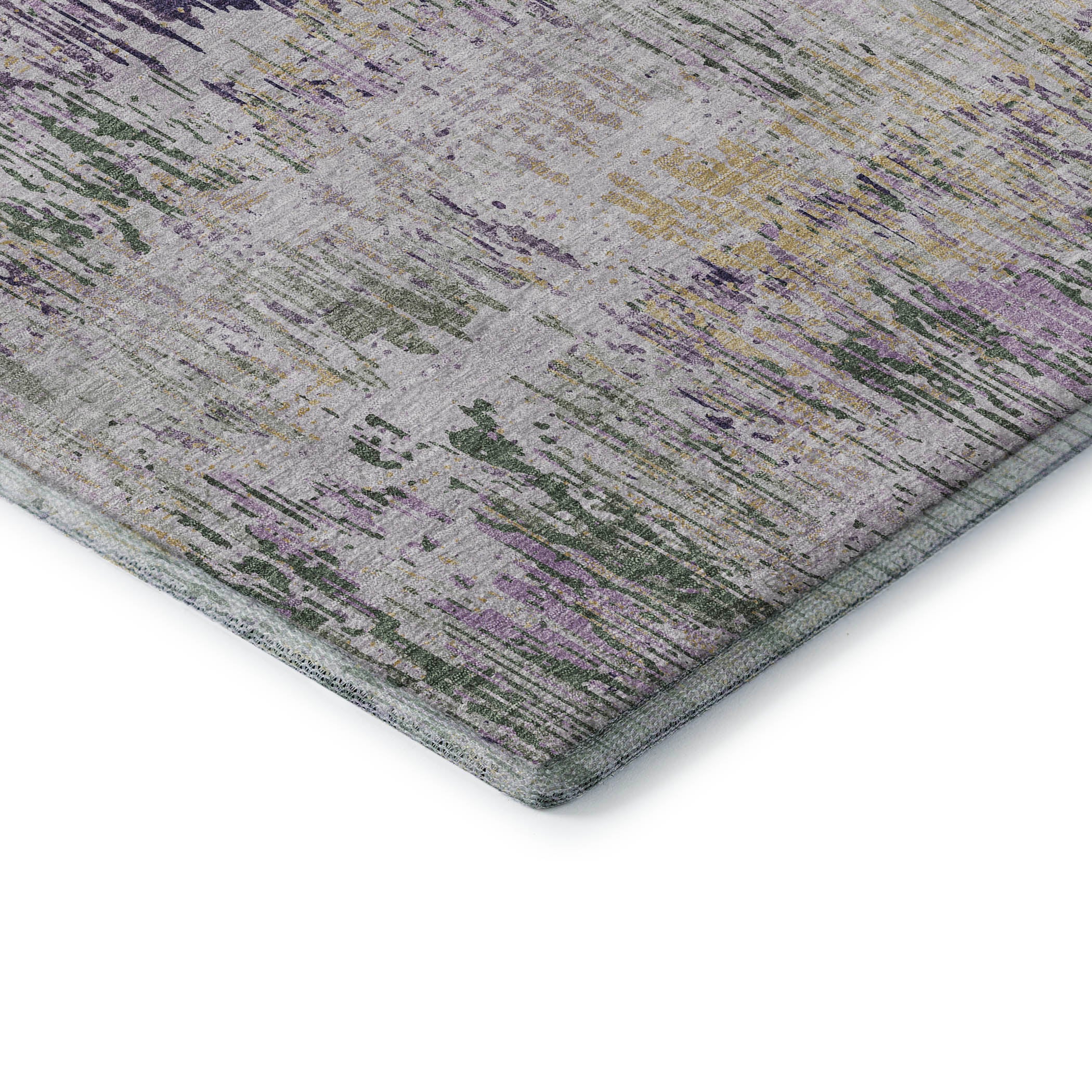 Salzburg Machine Washable Transitional Lavender Purple Rug 1'8" x 2'6" #shape_Rectangle
