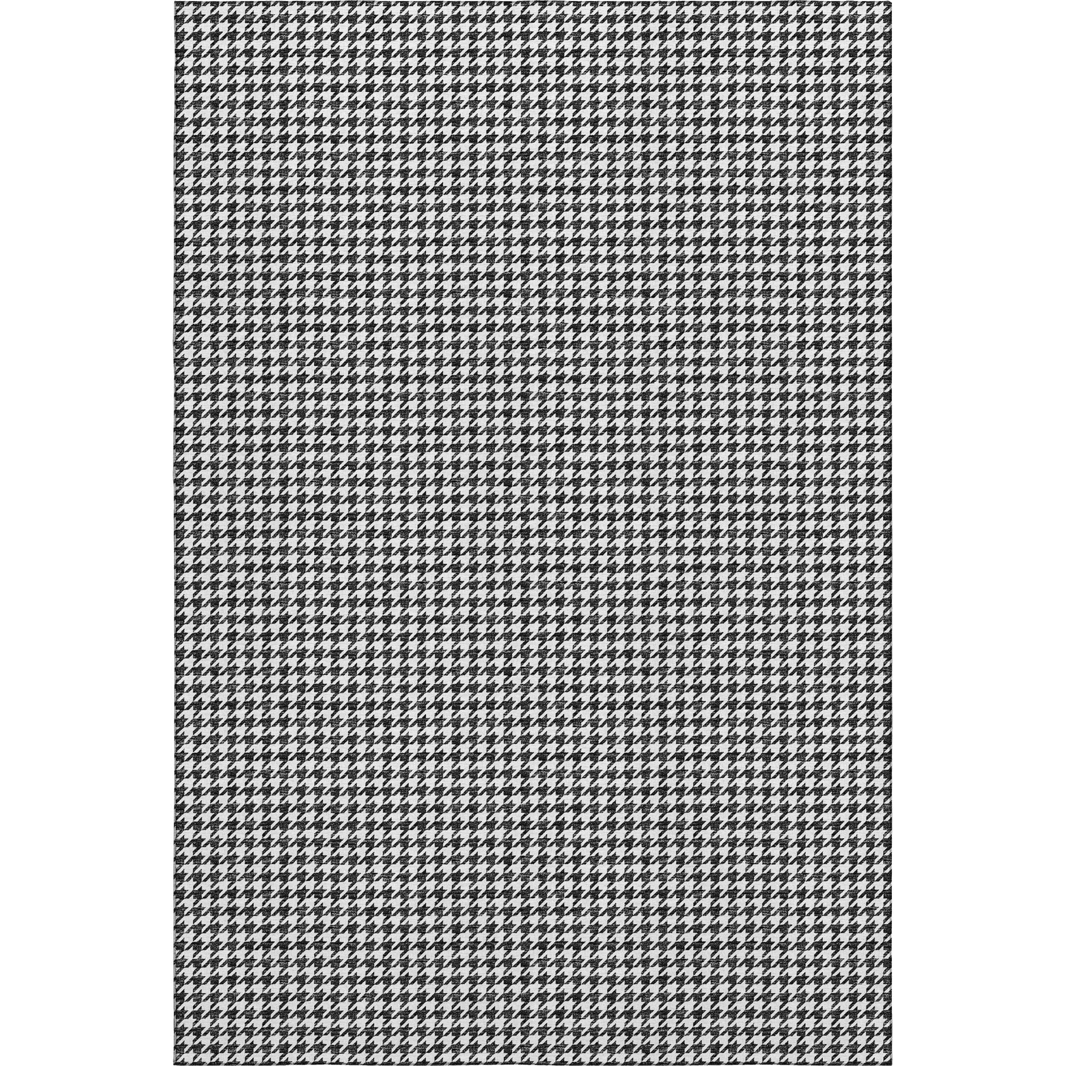 Mdina Machine Washable Transitional Black Rug 2'6" x 3'10" #shape_Rectangle