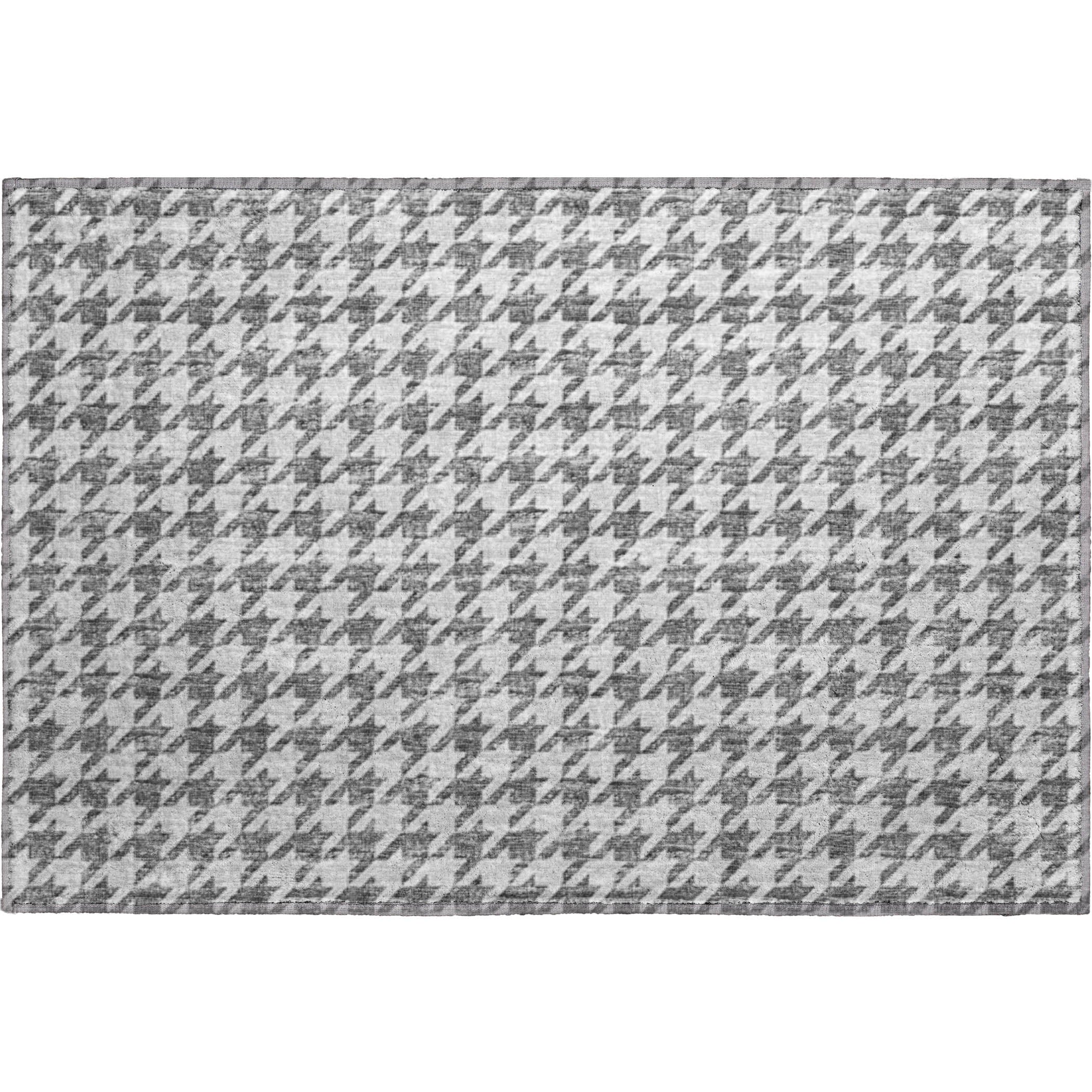 Mdina Machine Washable Transitional Gray Rug 1'8" x 2'6" #shape_Rectangle