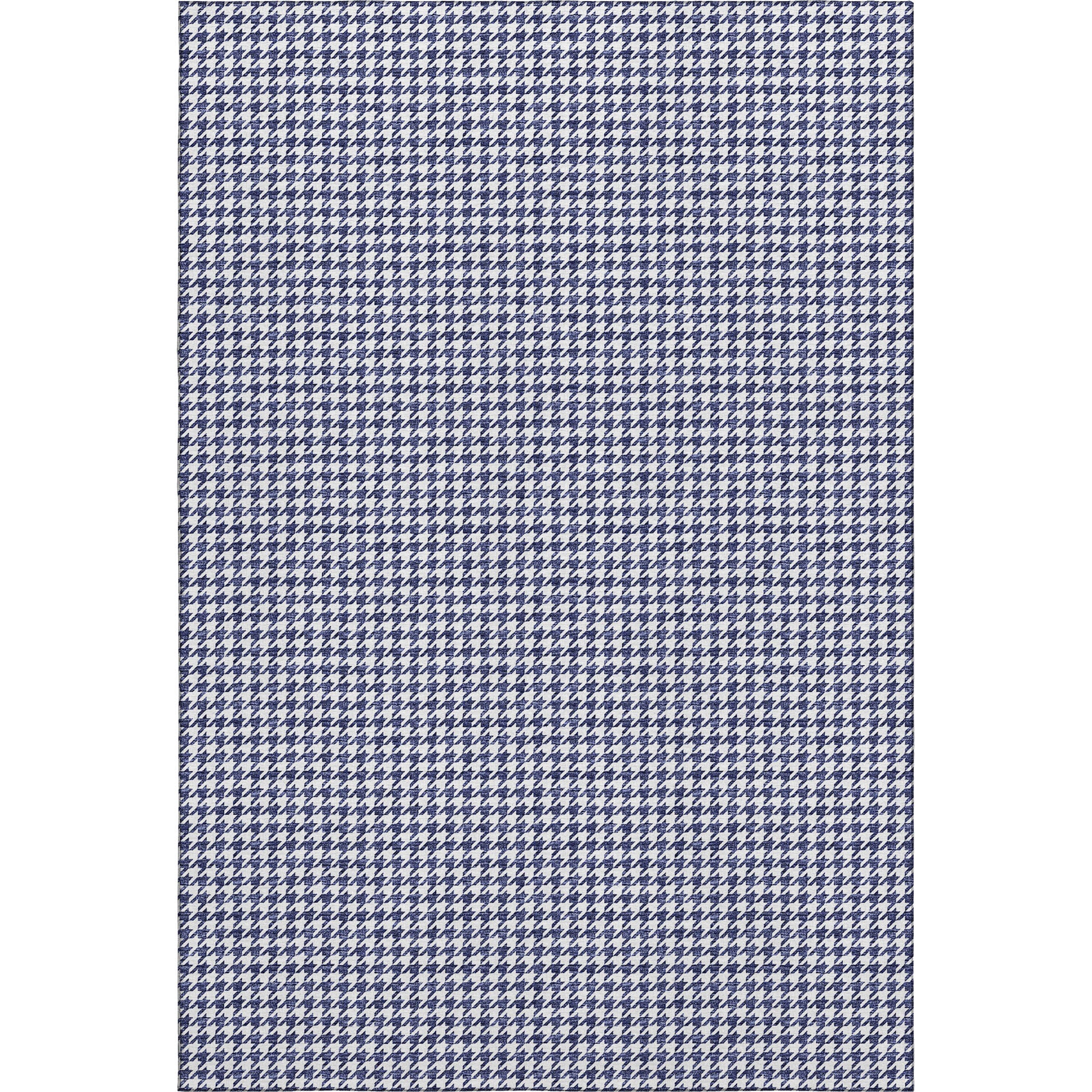 Mdina Machine Washable Transitional Navy Blue Rug 2'6" x 3'10" #shape_Rectangle