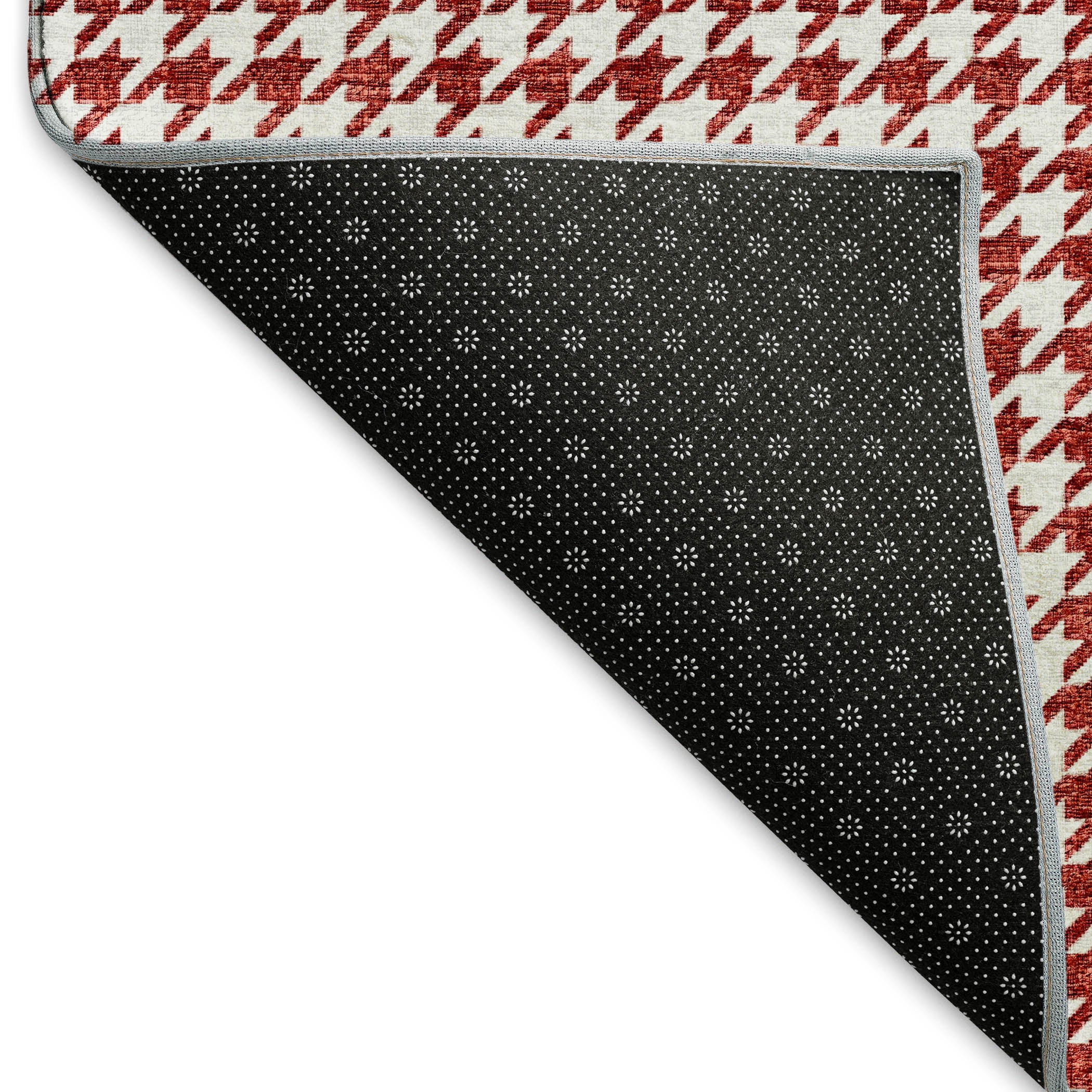 Mdina Machine Washable Transitional Red Rug 1'8" x 2'6" #shape_Rectangle