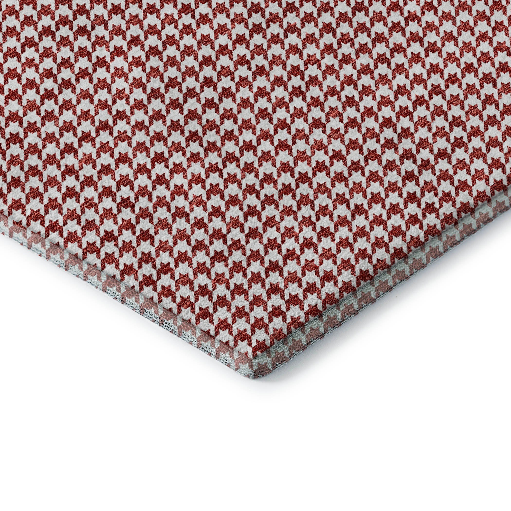 Mdina Machine Washable Transitional Red Rug 1'8" x 2'6" #shape_Rectangle