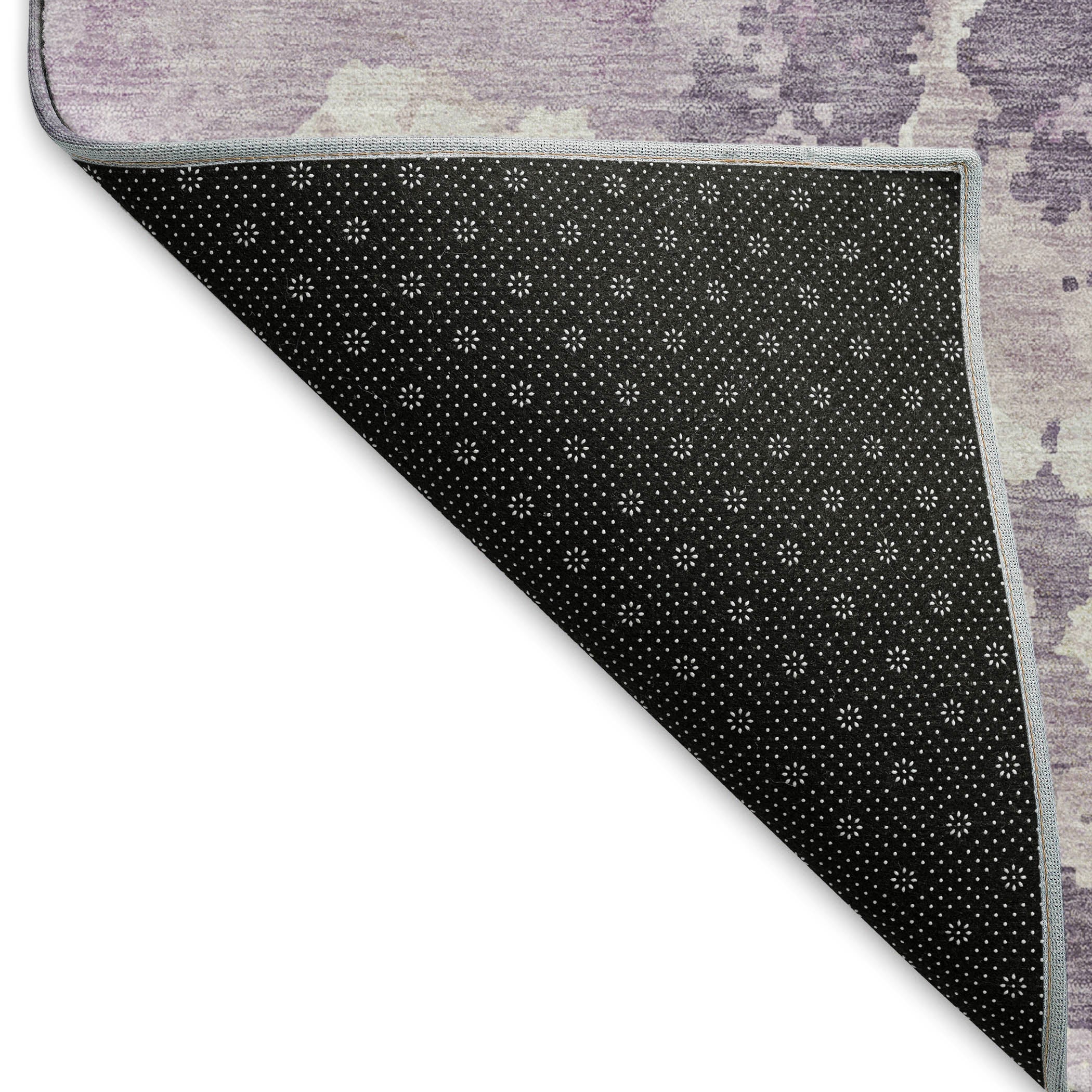 Seoul Machine Washable Transitional Lavender Purple Rug 1'8" x 2'6" #shape_Rectangle