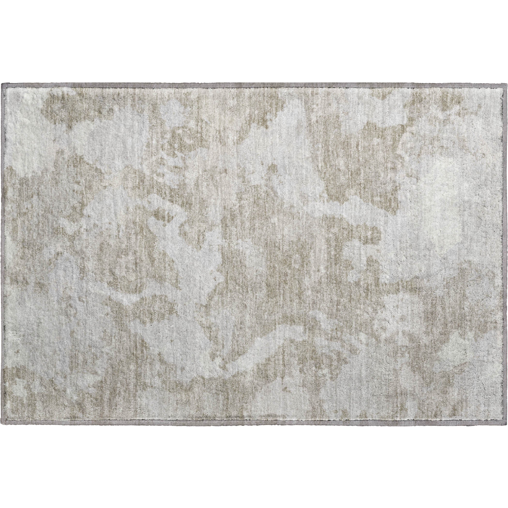 Seoul Machine Washable Transitional Taupe Brown Rug 1'8" x 2'6" #shape_Rectangle
