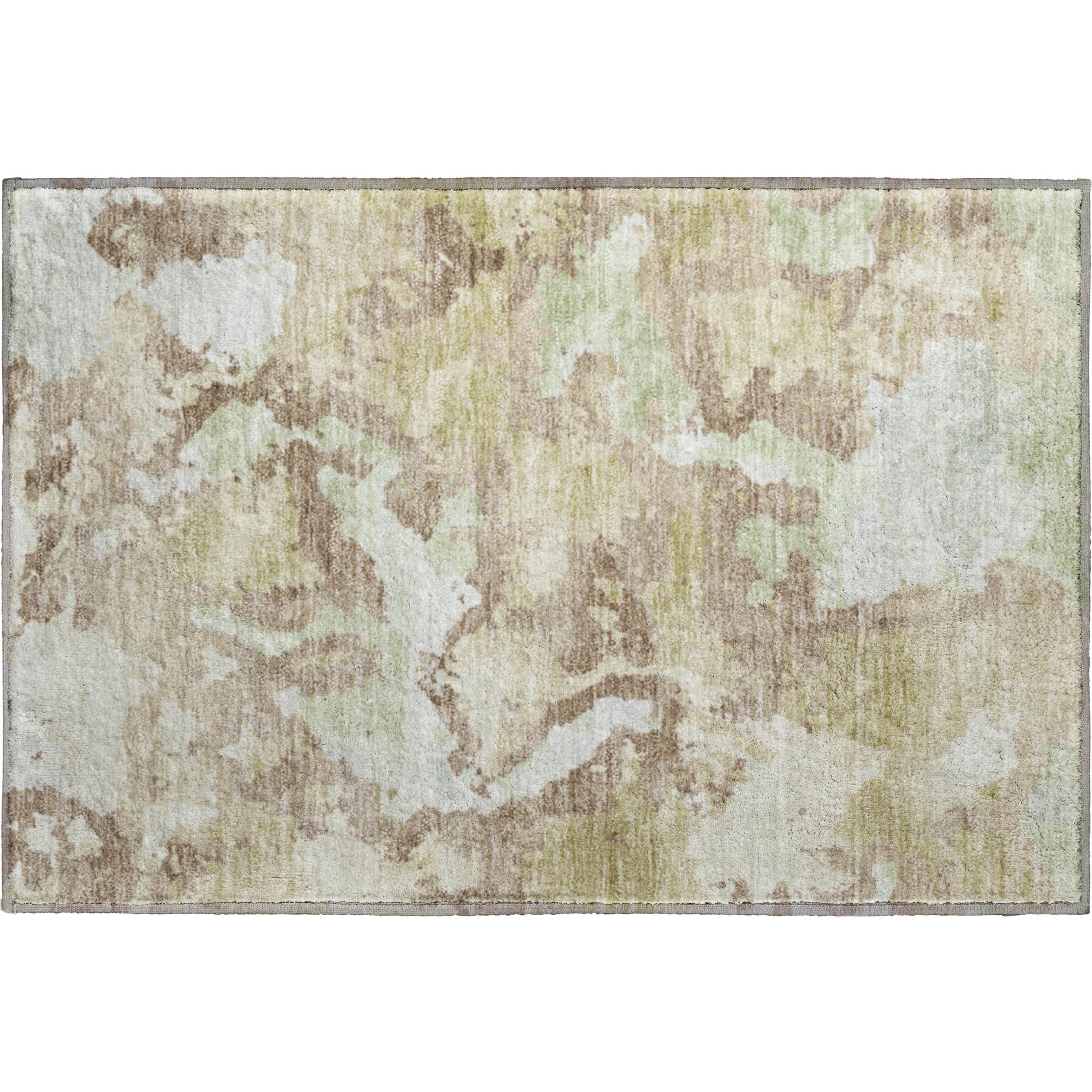 Havana Machine Washable Transitional Taupe Brown Rug 1'8" x 2'6" #shape_Rectangle