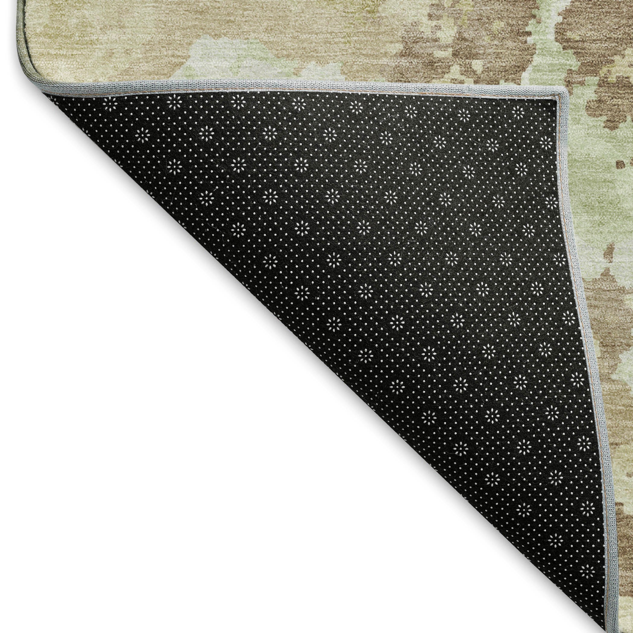 Havana Machine Washable Transitional Taupe Brown Rug 1'8" x 2'6" #shape_Rectangle