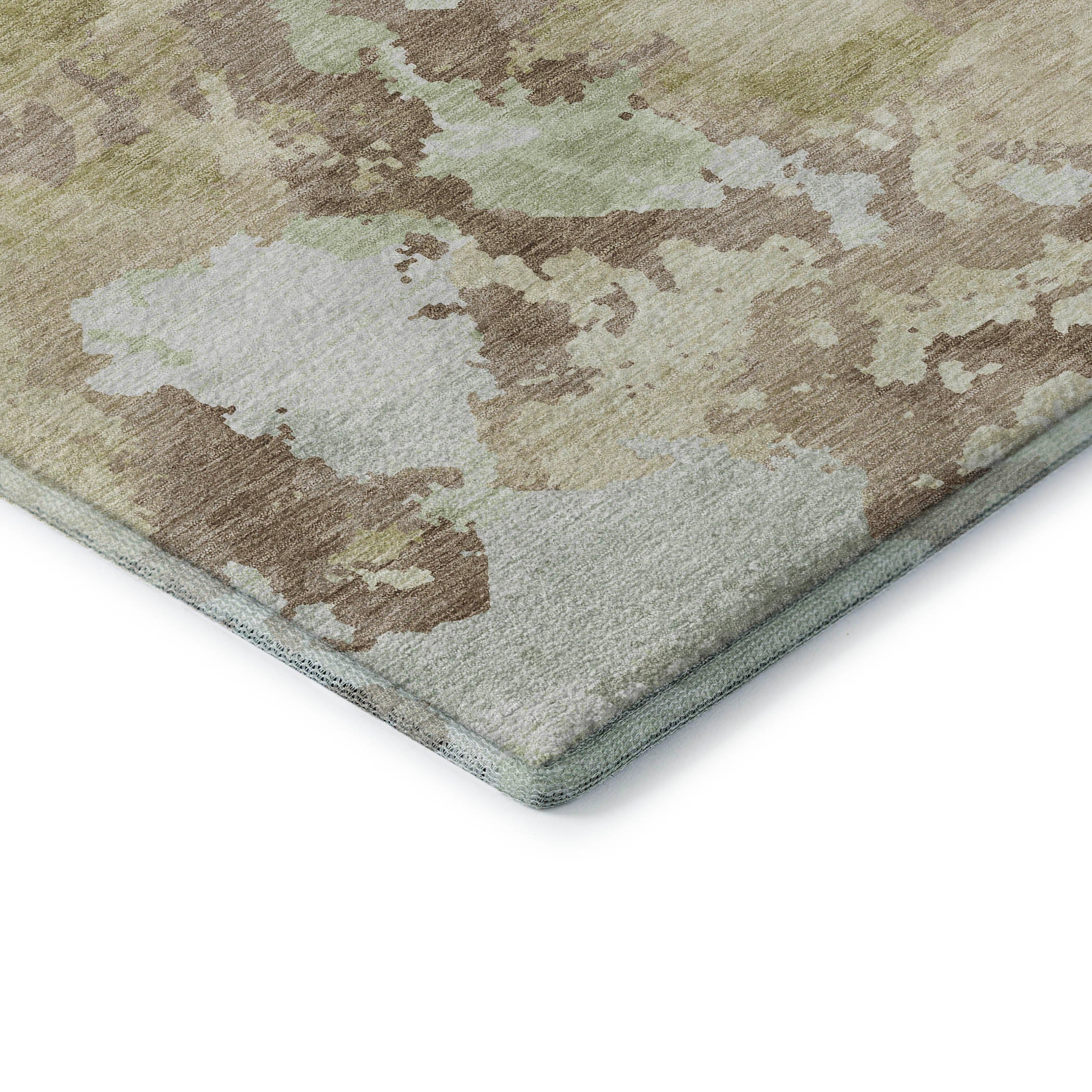 Havana Machine Washable Transitional Taupe Brown Rug 1'8" x 2'6" #shape_Rectangle