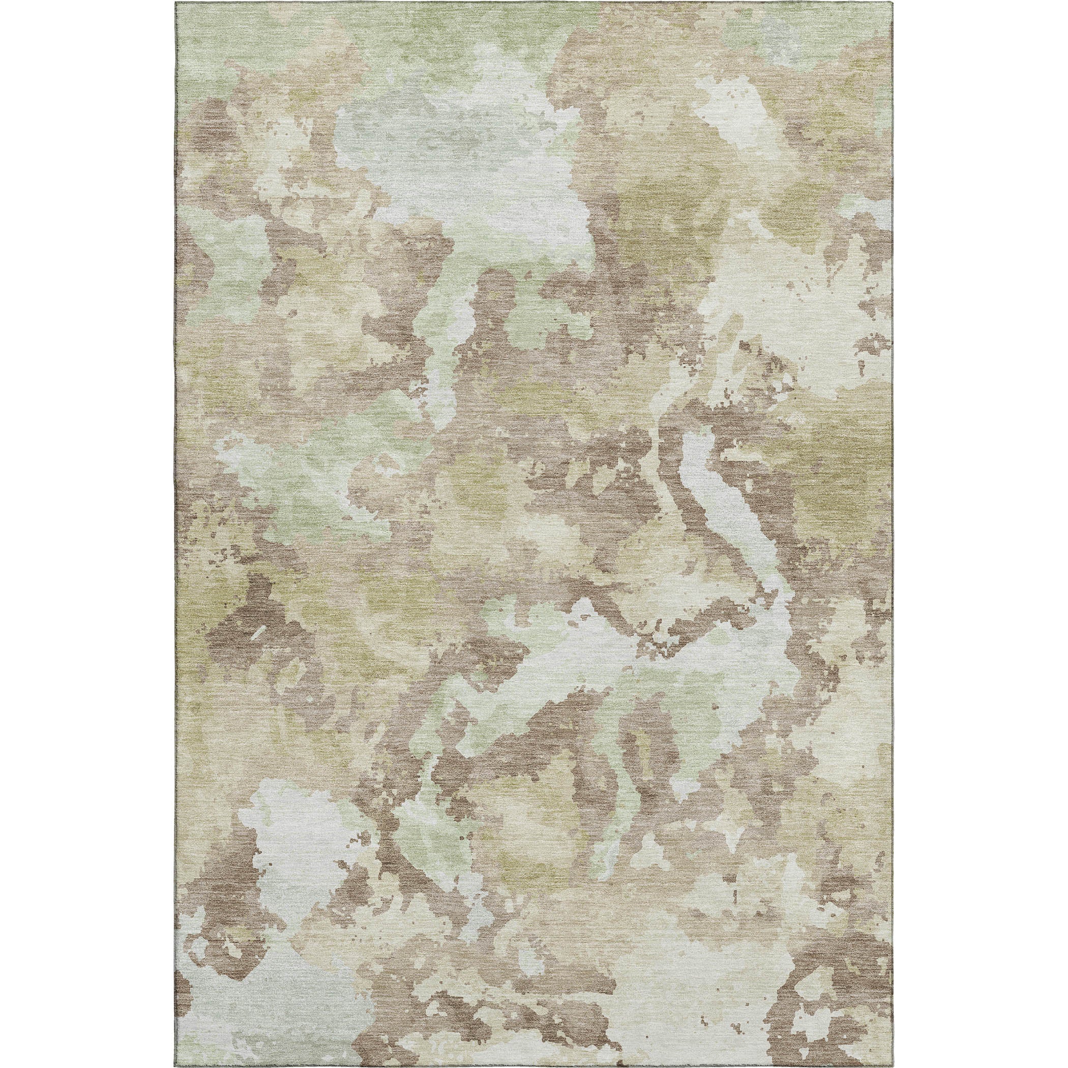 Havana Machine Washable Transitional Taupe Brown Rug 2'6" x 3'10" #shape_Rectangle
