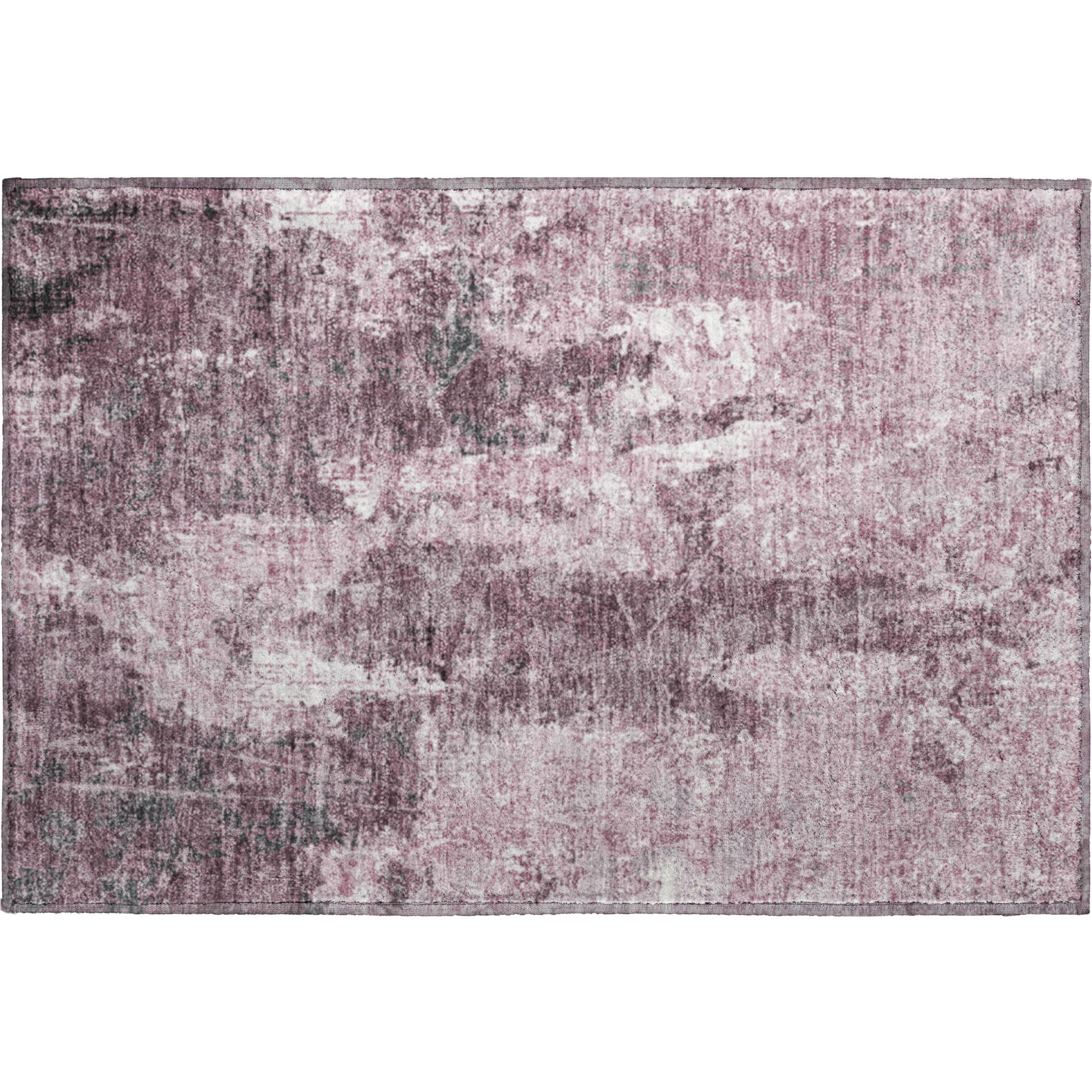 Baku Machine Washable Transitional Pink Rug 1'8" x 2'6" #shape_Rectangle