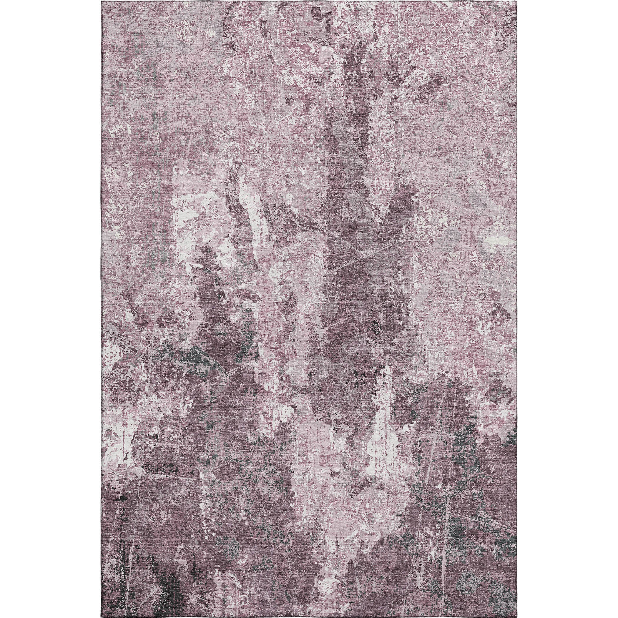 Baku Machine Washable Transitional Pink Rug 2'6" x 3'10" #shape_Rectangle