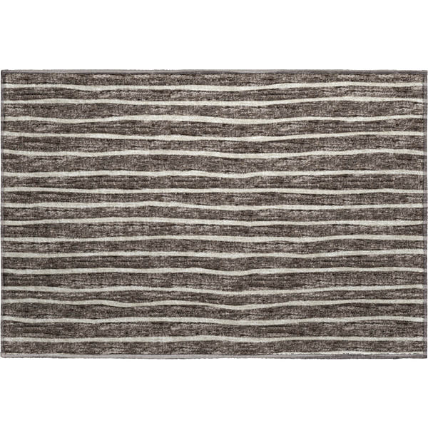 Colombo Machine Washable Transitional Chocolate Brown Rug 1'8" x 2'6"