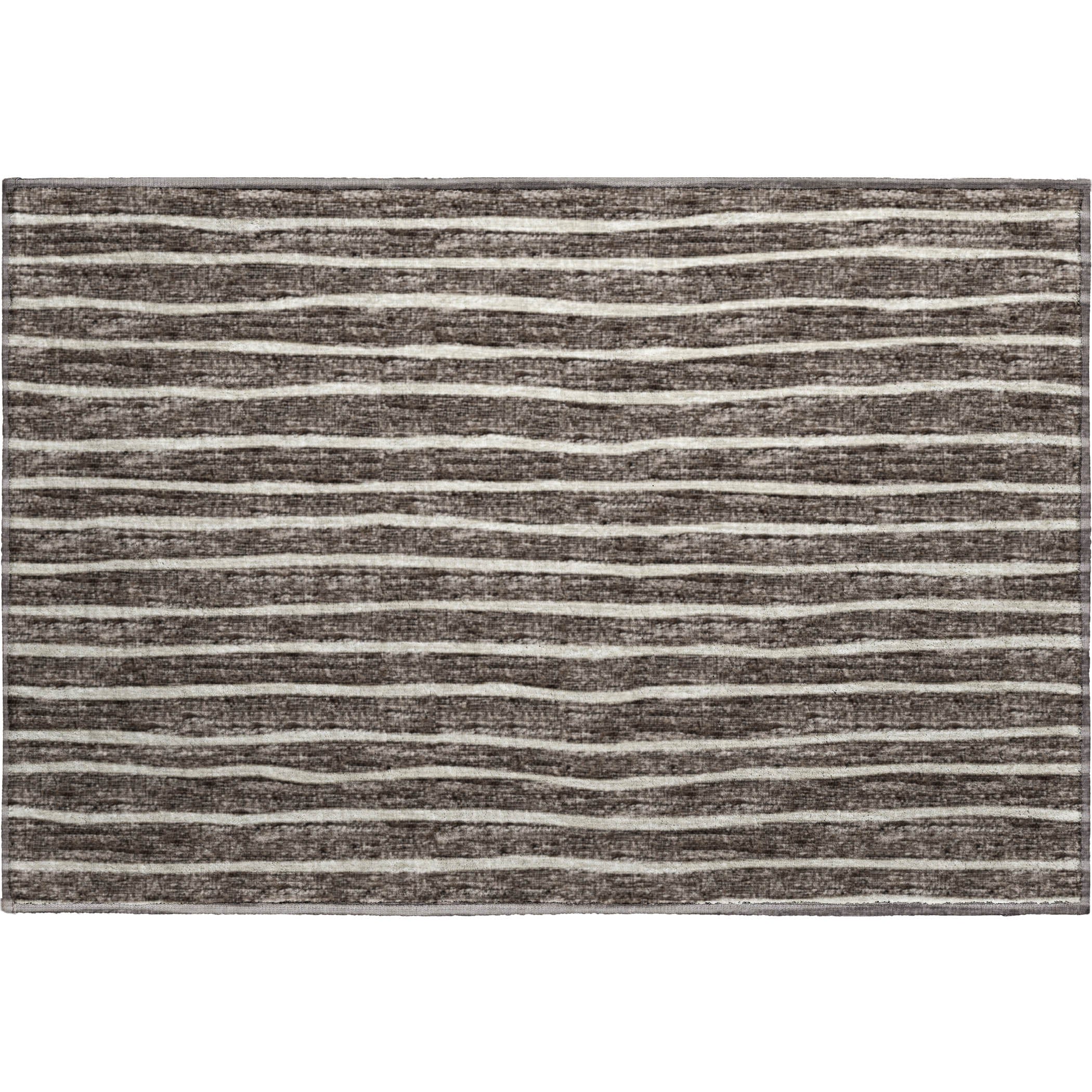Colombo Machine Washable Transitional Chocolate Brown Rug 1'8" x 2'6" #shape_Rectangle