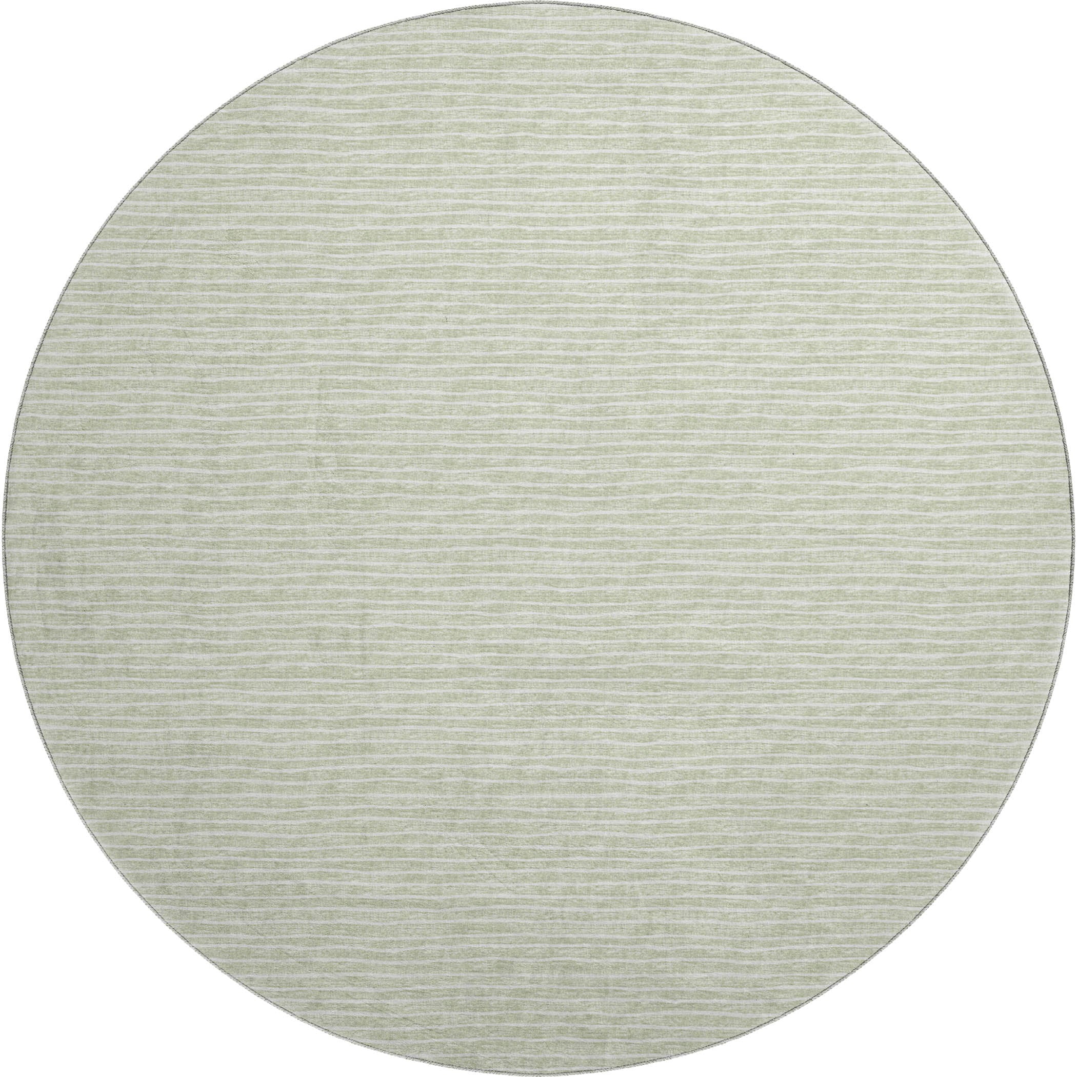Colombo Machine Washable Transitional Mist Green Rug 8' x 8' #shape_Round