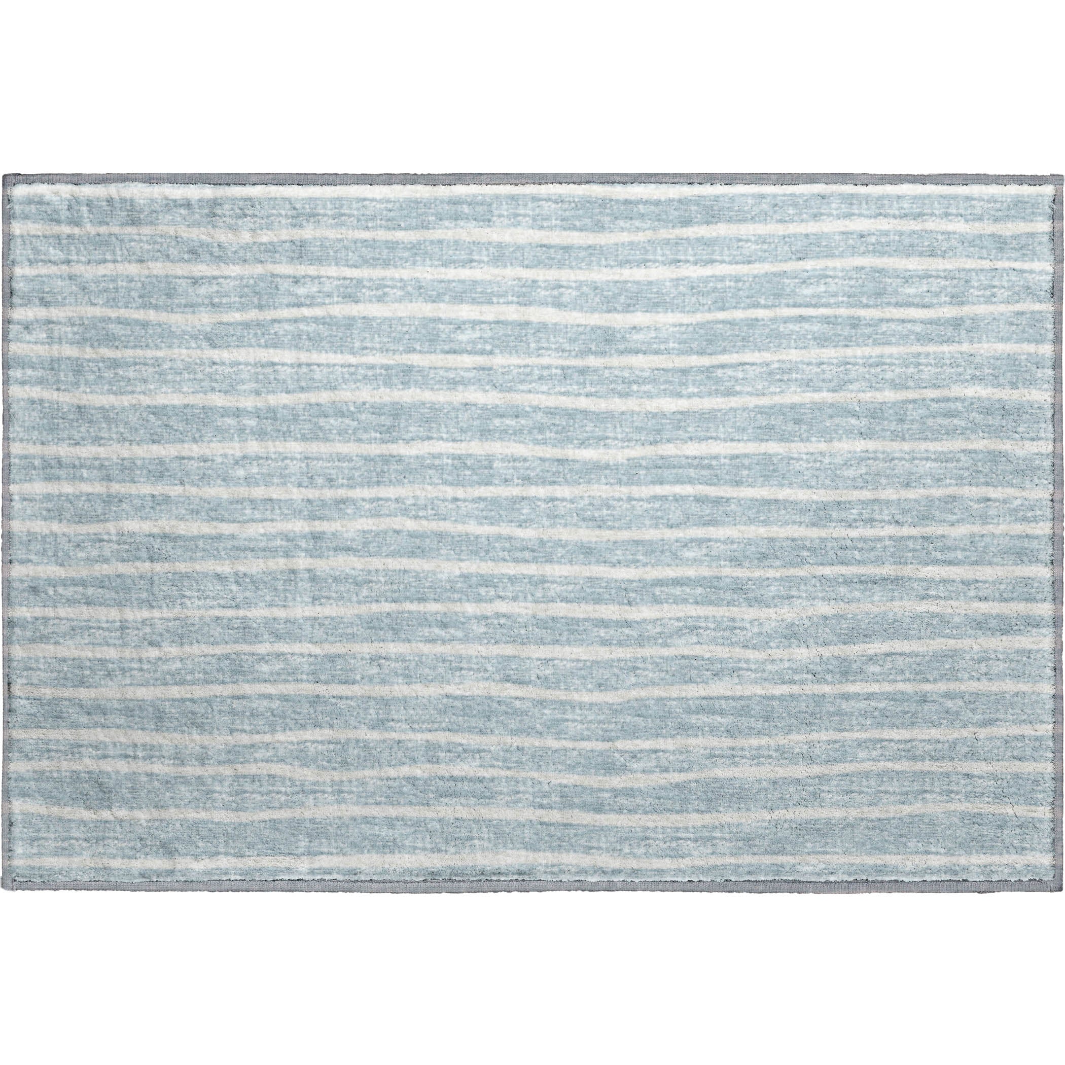 Colombo Machine Washable Transitional Sky Blue Rug 1'8" x 2'6" #shape_Rectangle