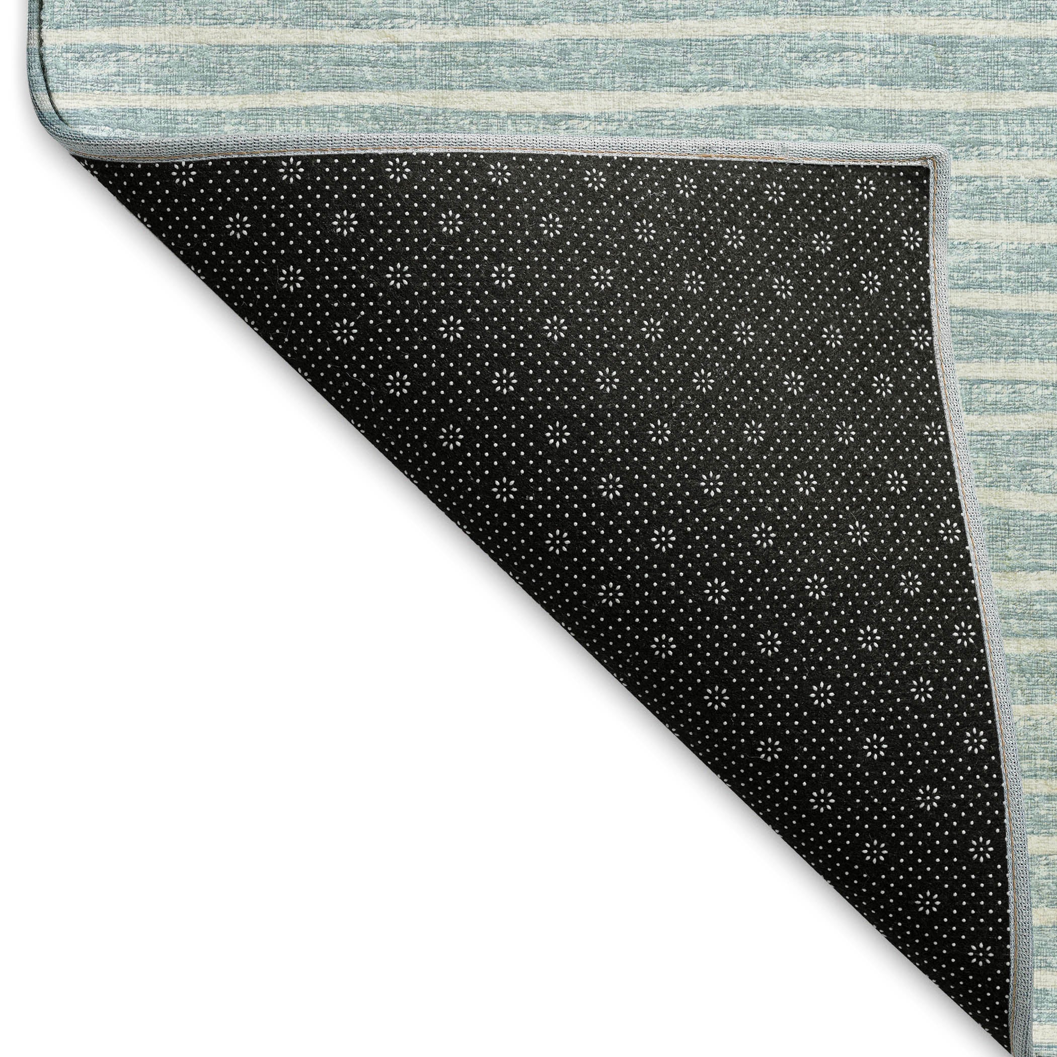 Colombo Machine Washable Transitional Sky Blue Rug 1'8" x 2'6" #shape_Rectangle