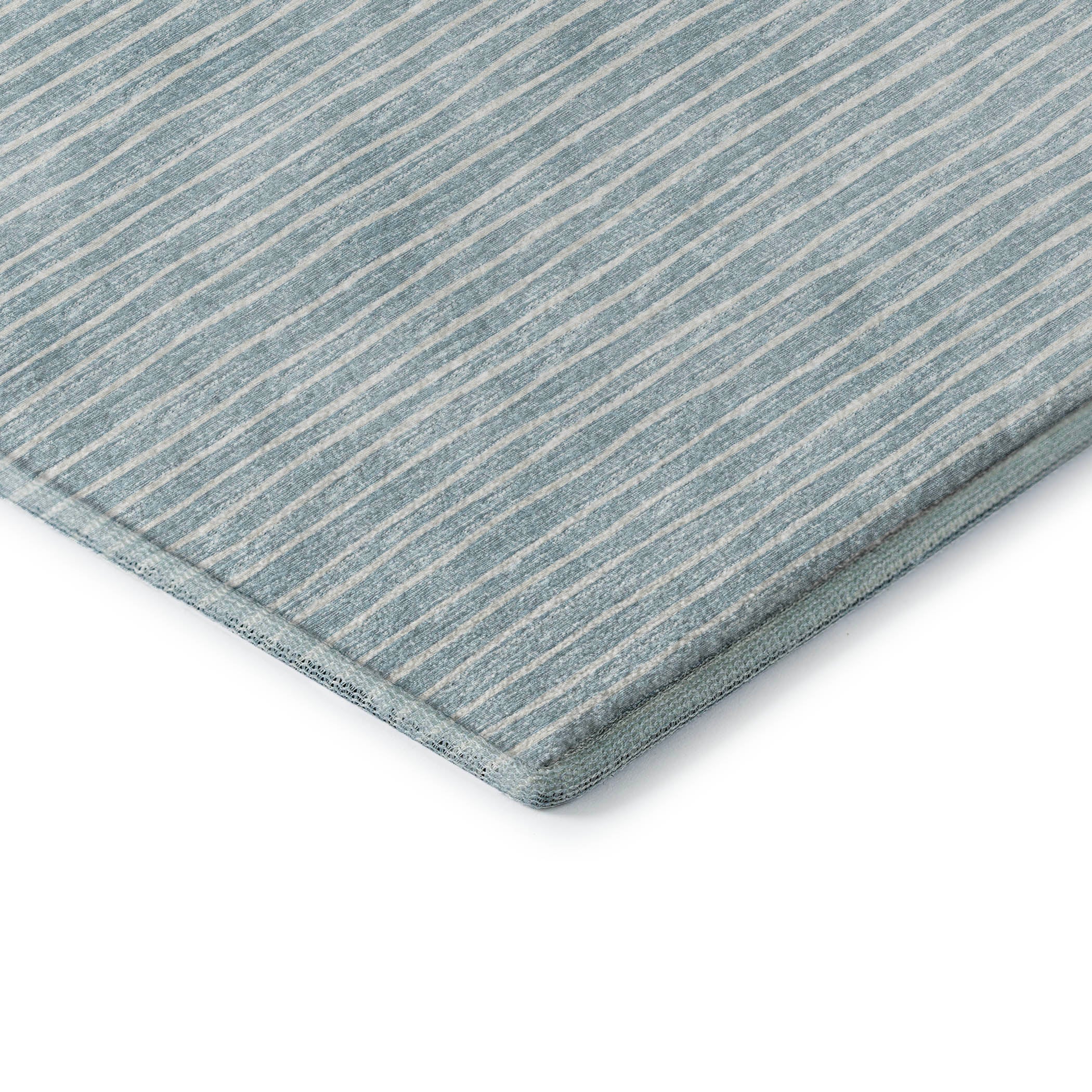 Colombo Machine Washable Transitional Sky Blue Rug 1'8" x 2'6" #shape_Rectangle