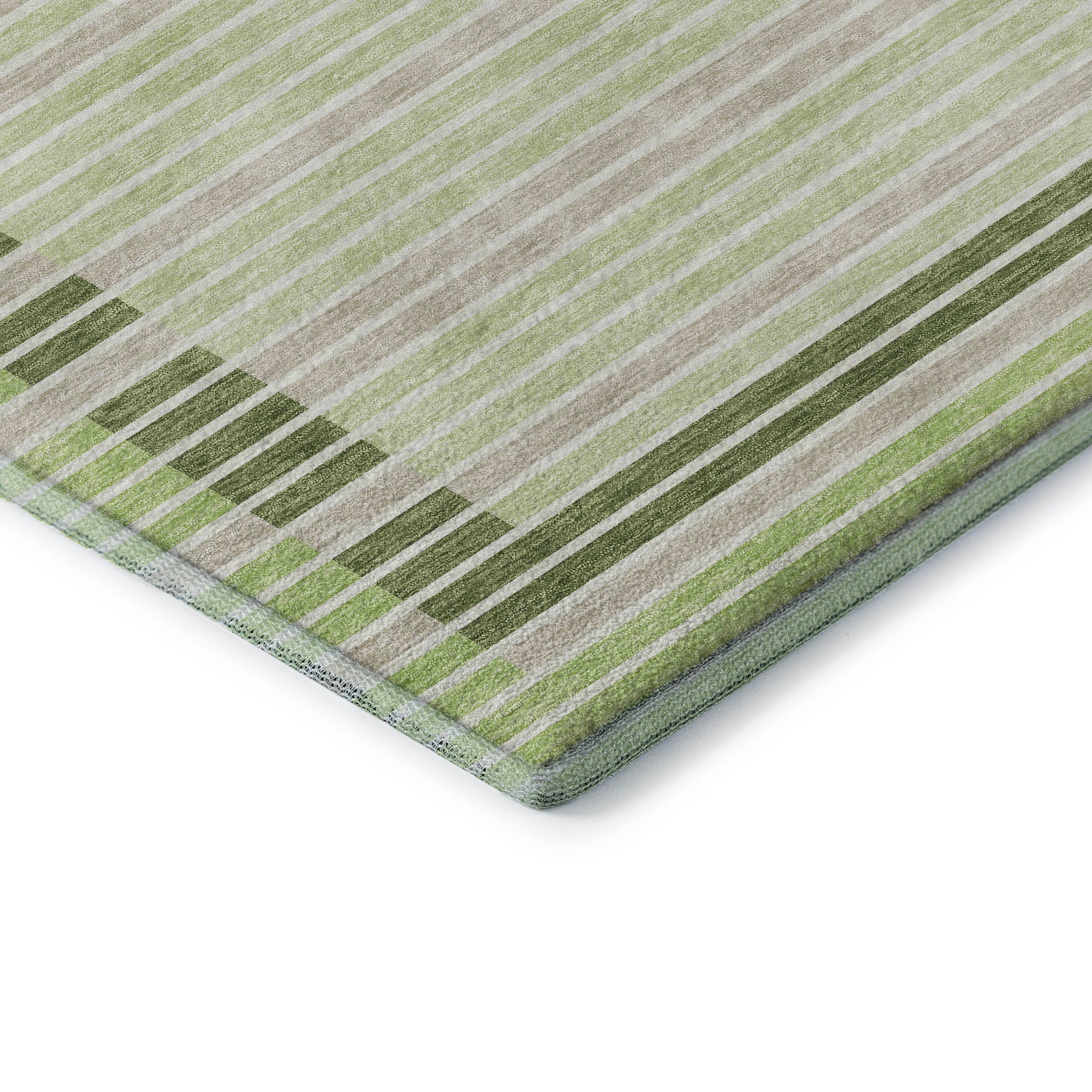 Kyoto Machine Washable Transitional Aloe Green Rug 1'8" x 2'6" #shape_Rectangle