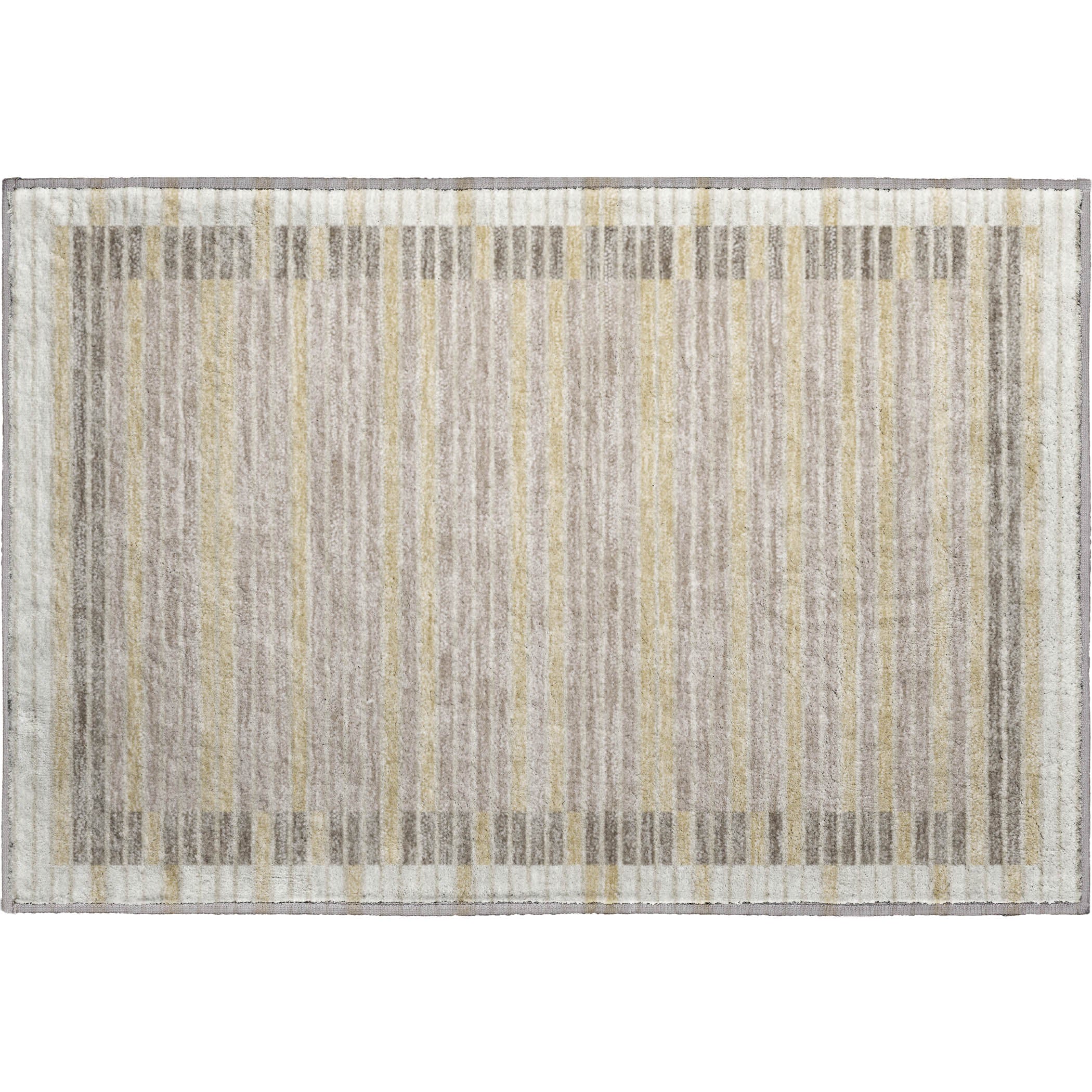 Kyoto Machine Washable Transitional Ivory Rug 1'8" x 2'6" #shape_Rectangle
