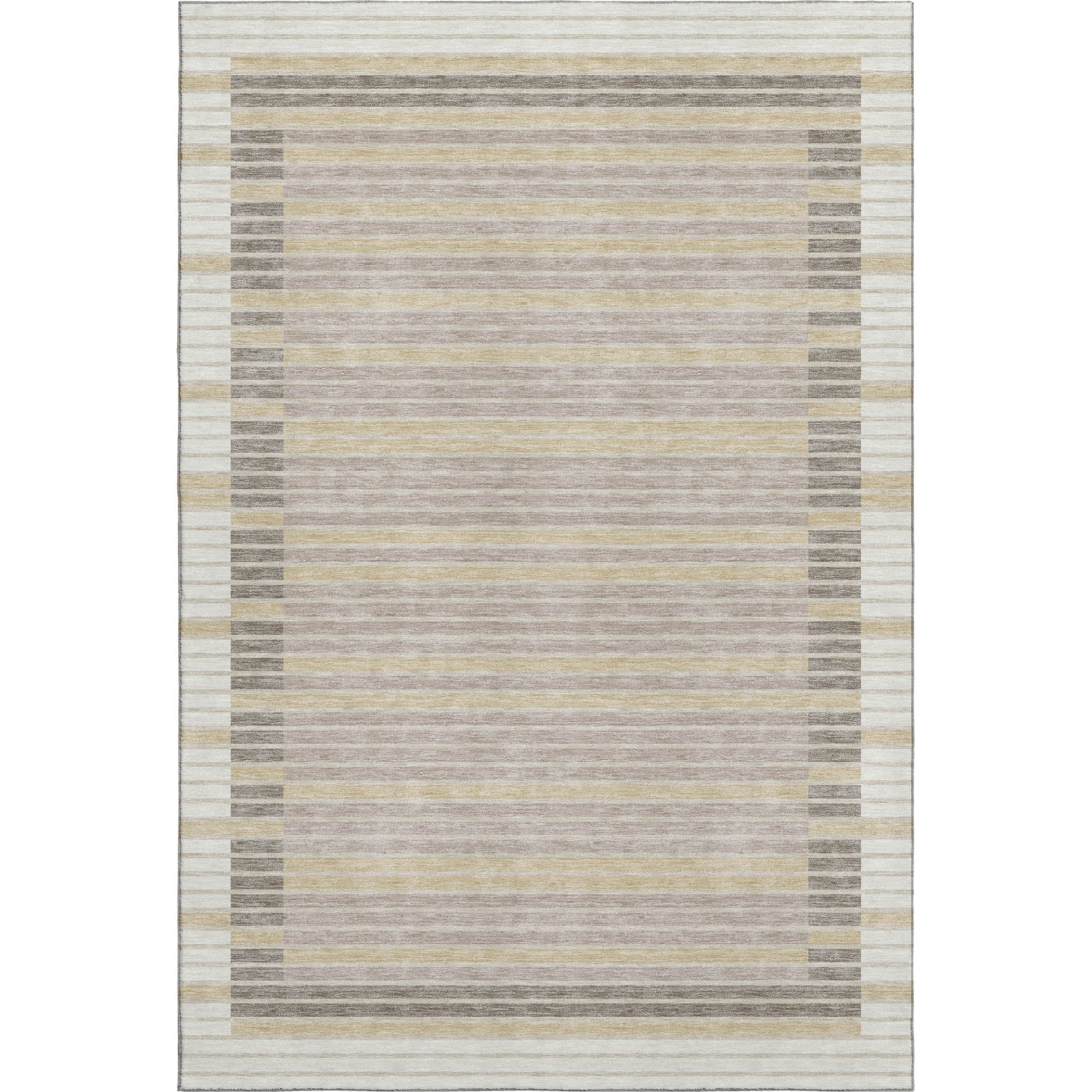 Kyoto Machine Washable Transitional Ivory Rug 2'6" x 3'10" #shape_Rectangle