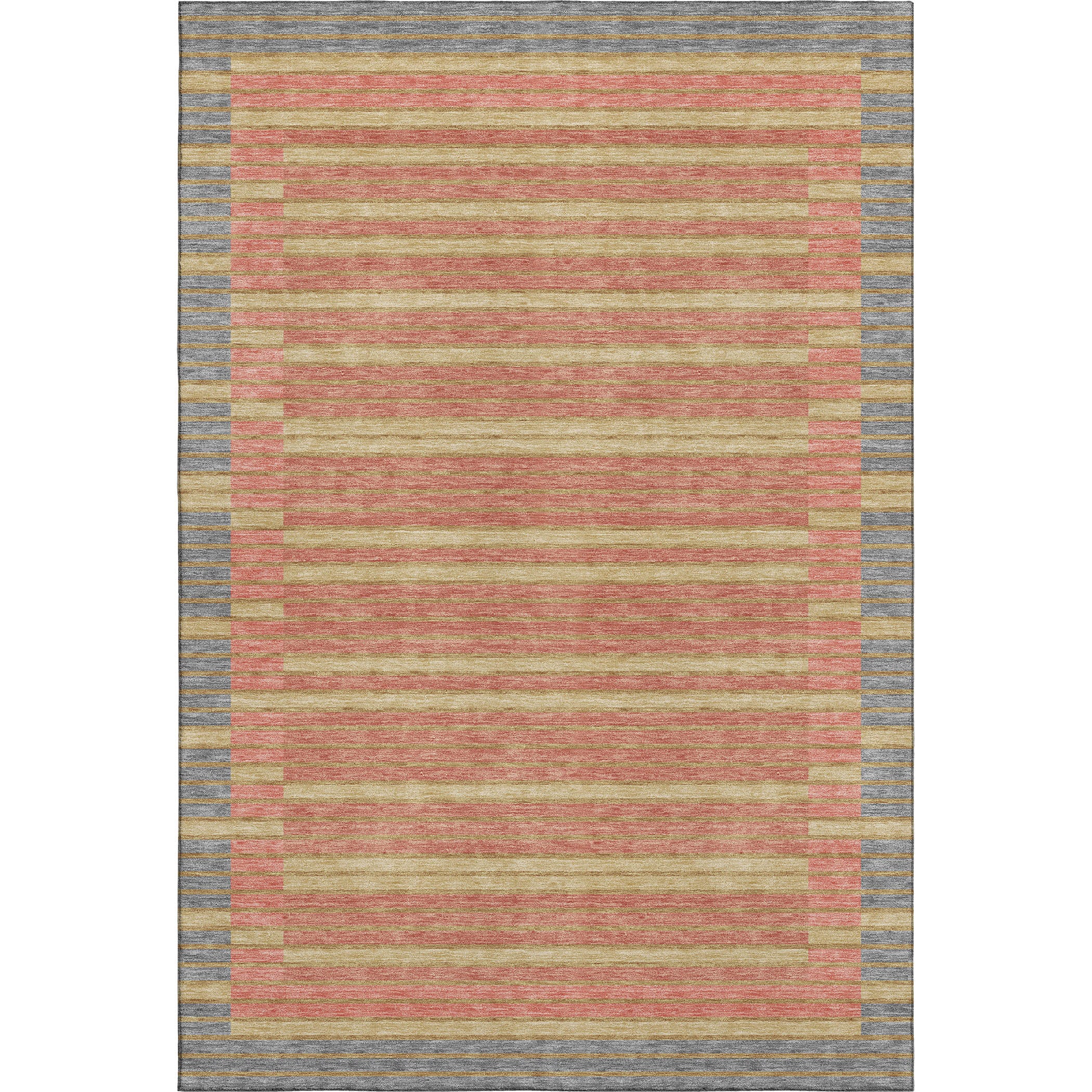 Kyoto Machine Washable Transitional Pewter Gray Rug 2'6" x 3'10" #shape_Rectangle