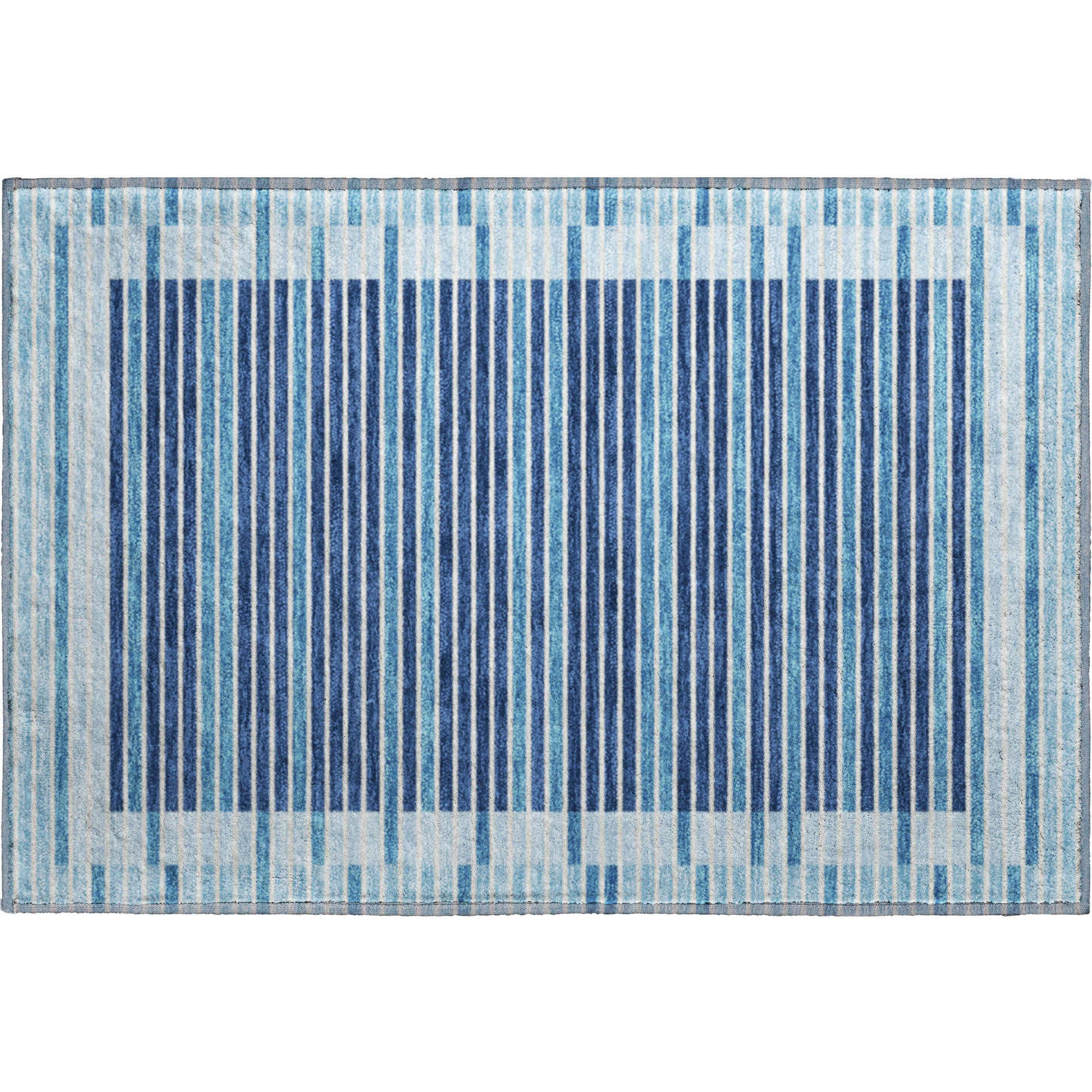 Kyoto Machine Washable Transitional Sky Blue Rug 1'8" x 2'6" #shape_Rectangle