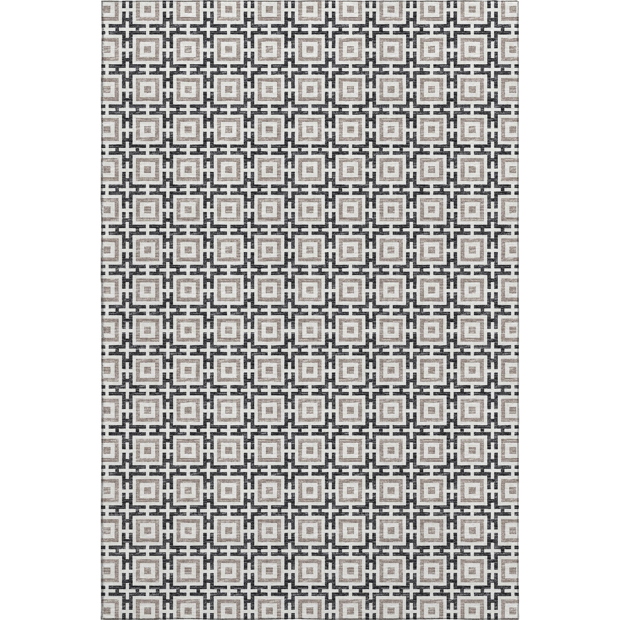 Zanzibar Machine Washable Transitional Black Rug 2'6" x 3'10" #shape_Rectangle