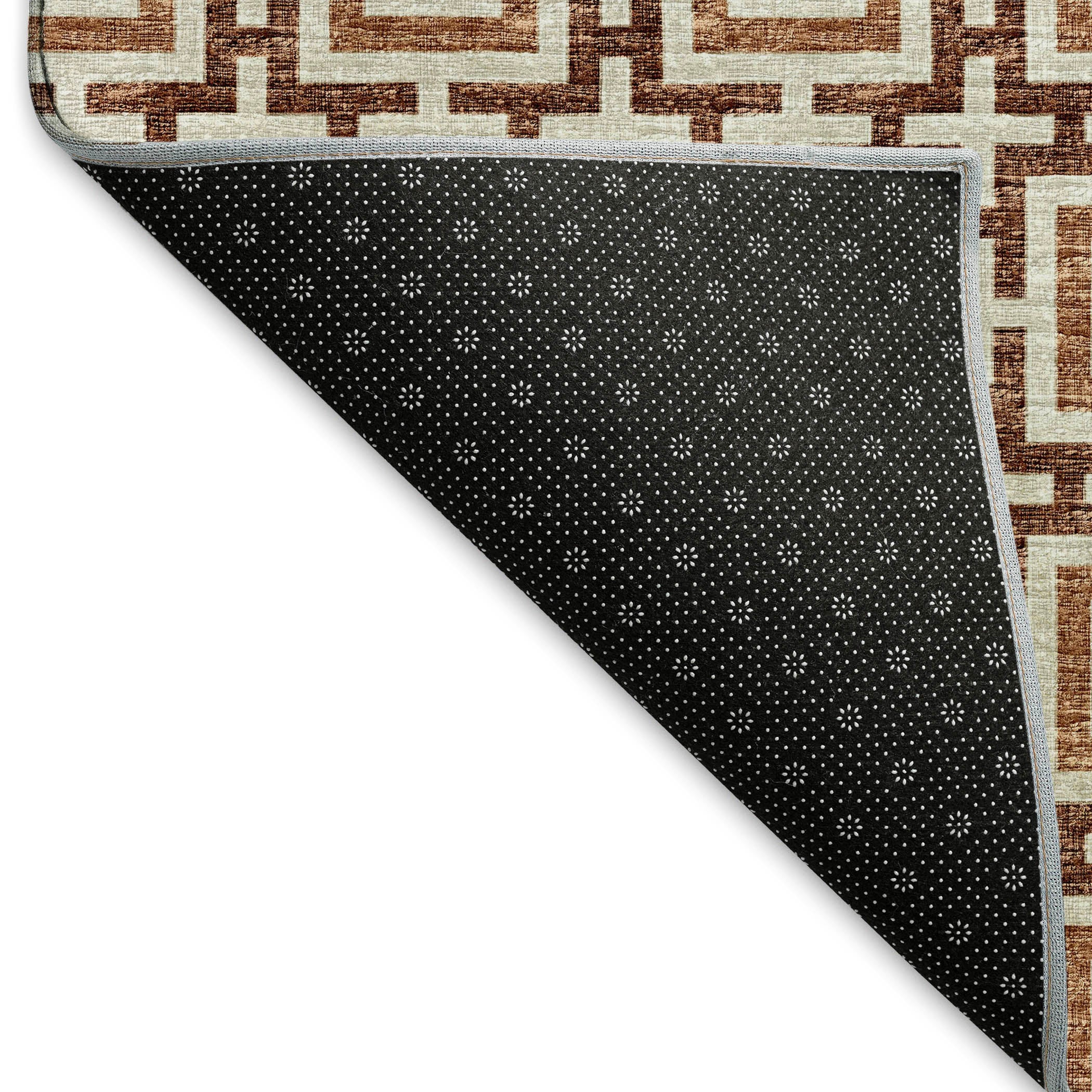 Zanzibar Machine Washable Transitional Paprika Red Rug 1'8" x 2'6" #shape_Rectangle