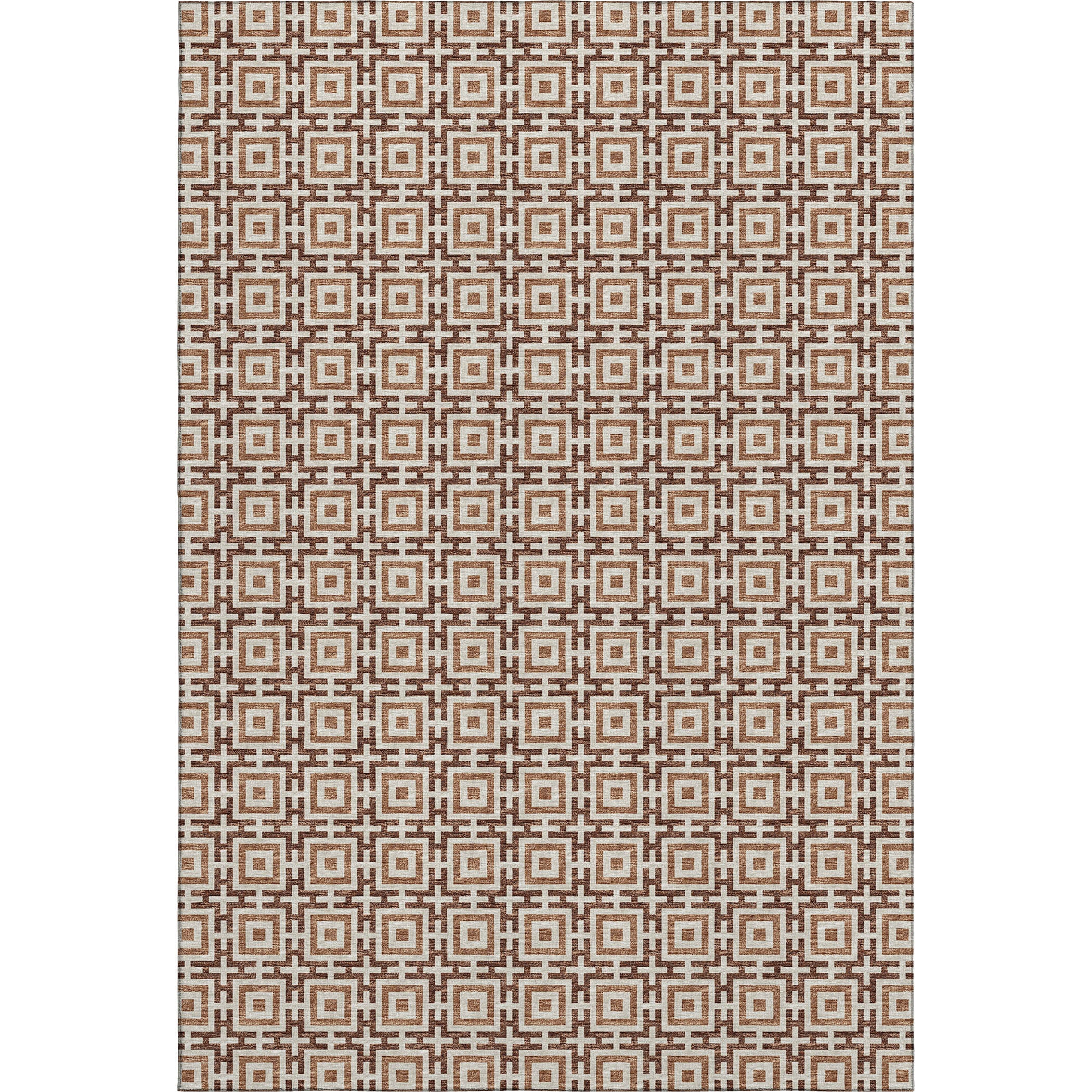 Zanzibar Machine Washable Transitional Paprika Red Rug 2'6" x 3'10" #shape_Rectangle