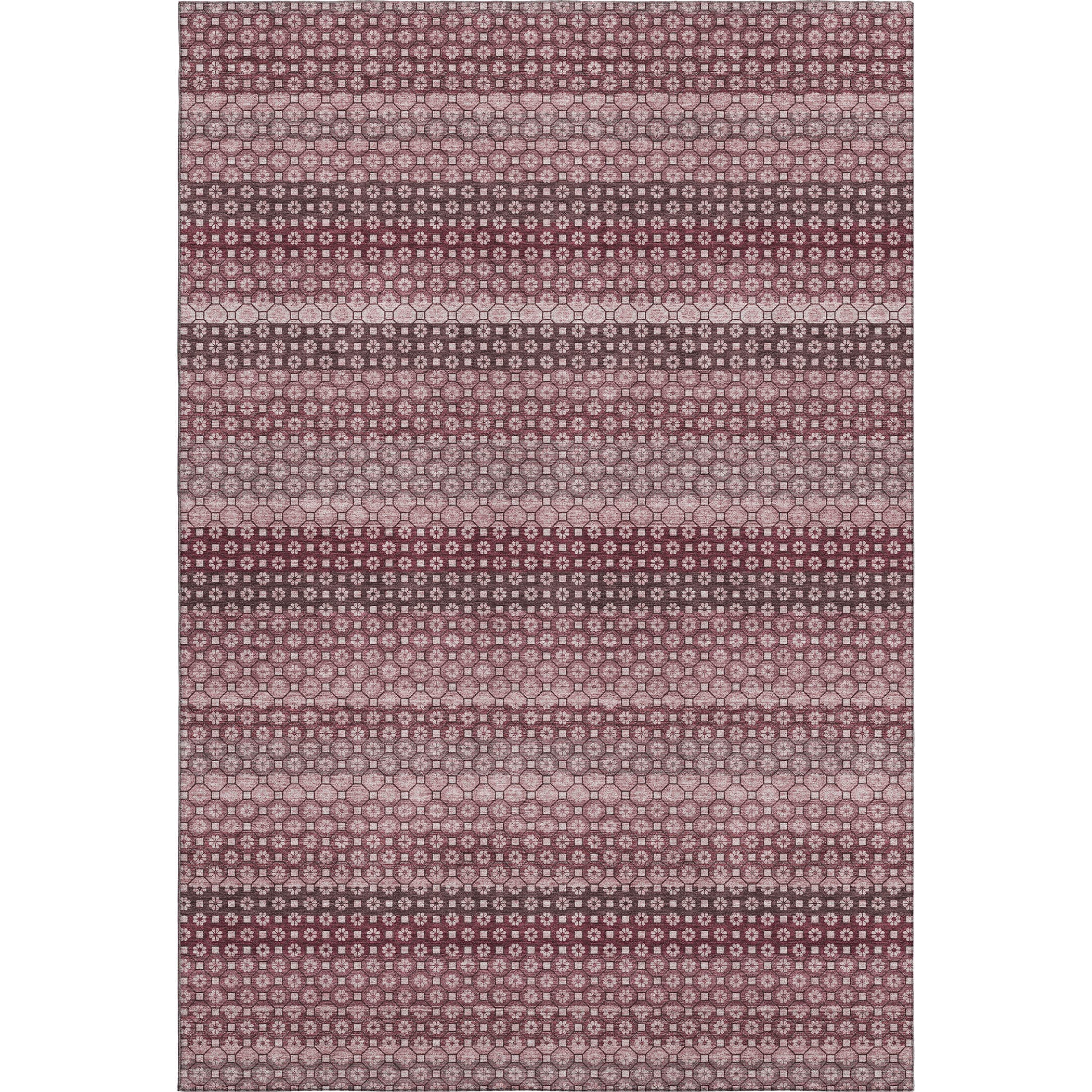 Tallinn Machine Washable Transitional Garnet Red Rug 2'6" x 3'10" #shape_Rectangle