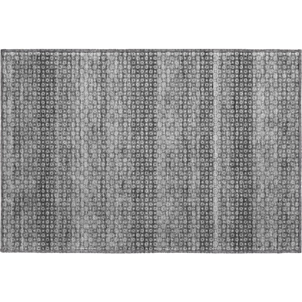 Tallinn Machine Washable Transitional Gray Rug 1'8" x 2'6"