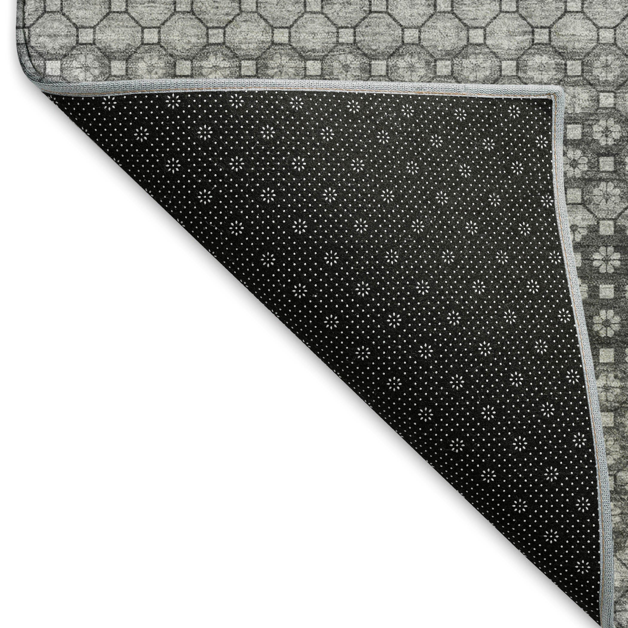 Tallinn Machine Washable Transitional Gray Rug 1'8" x 2'6" #shape_Rectangle