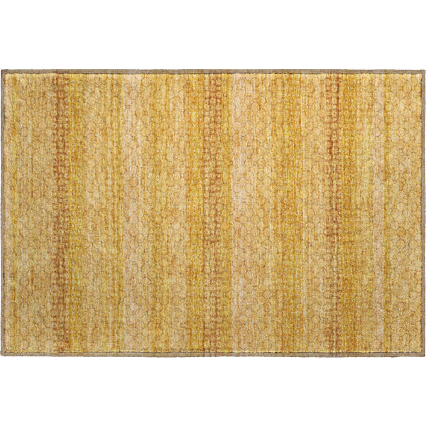 Tallinn Machine Washable Transitional Wheat Gold Rug 1'8" x 2'6"