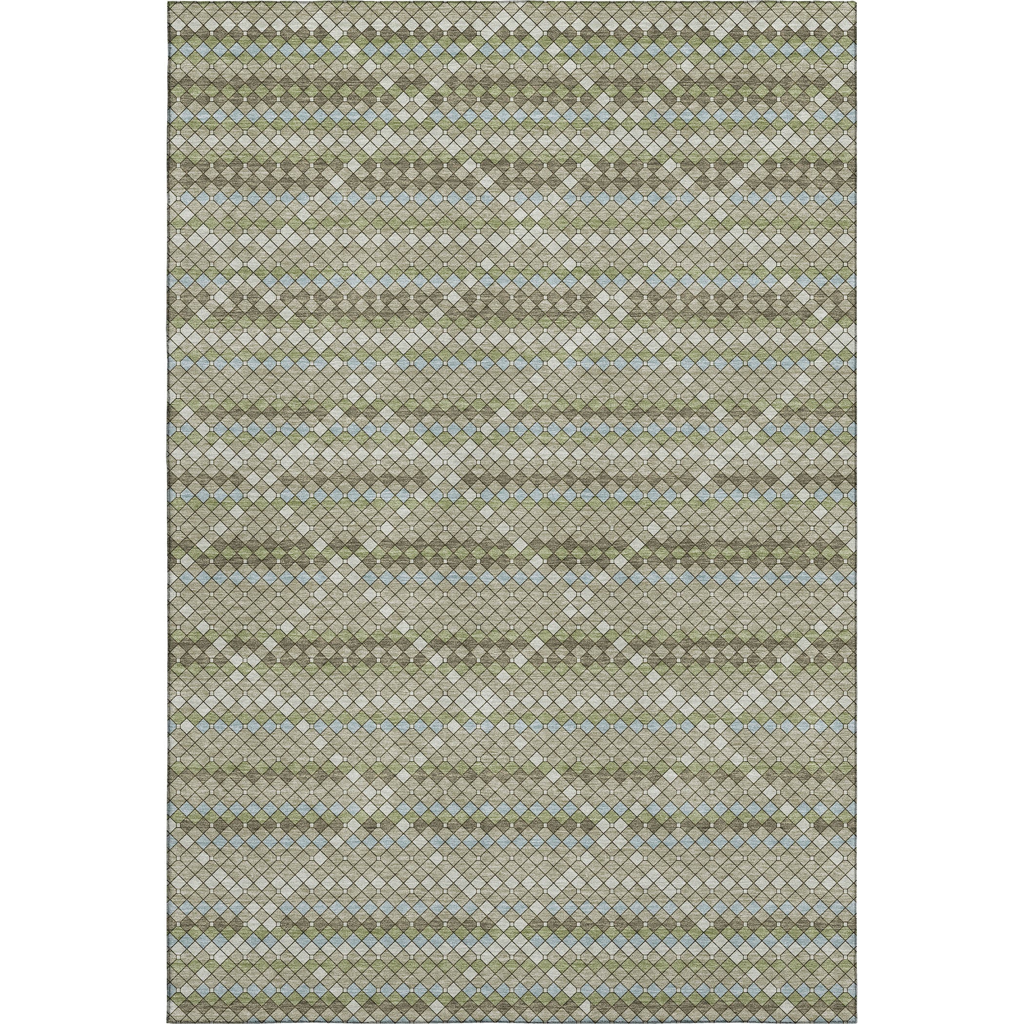 Bangkok Machine Washable Transitional Aloe Green Rug 2'6" x 3'10" #shape_Rectangle