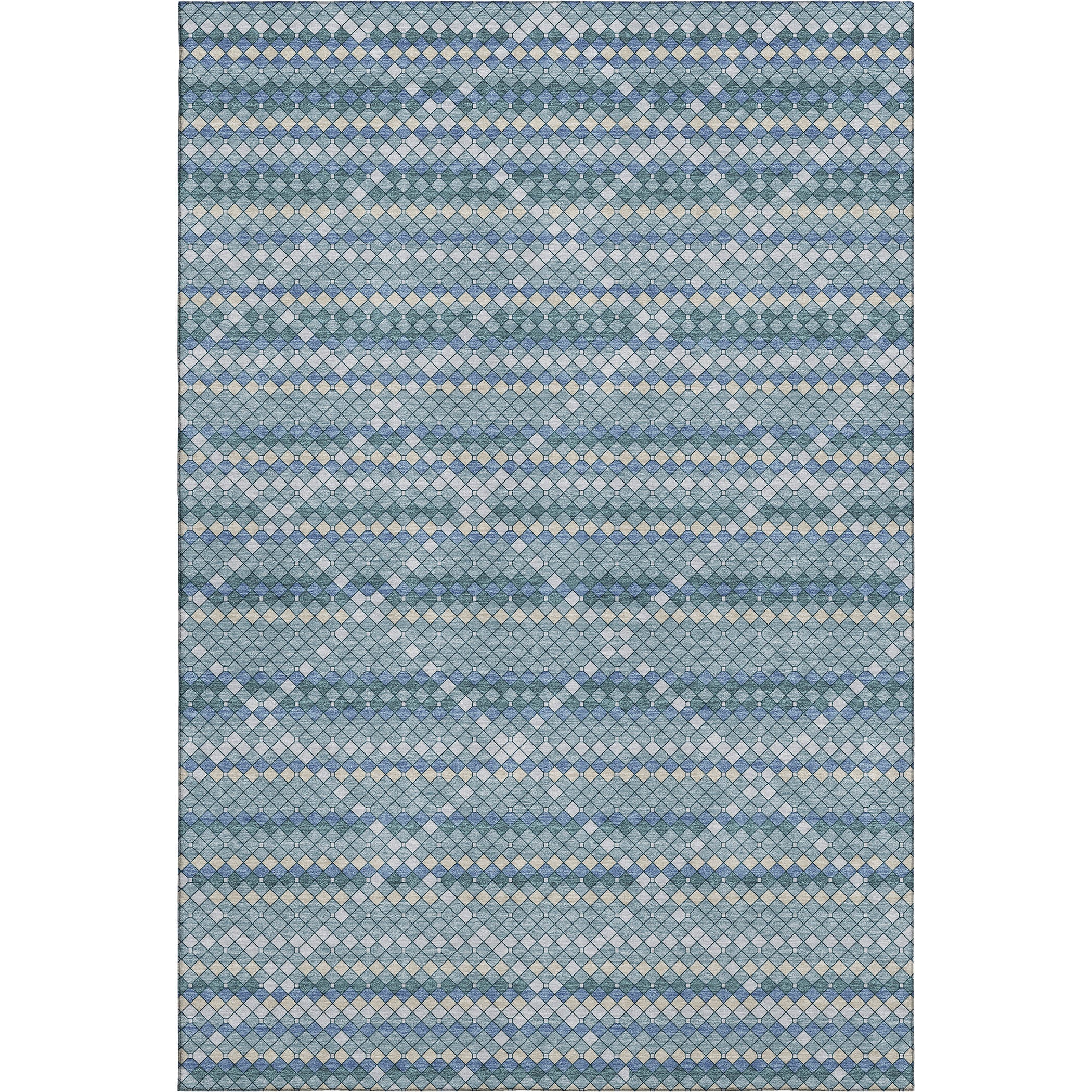 Bangkok Machine Washable Transitional Denim Blue Rug 2'6" x 3'10" #shape_Rectangle