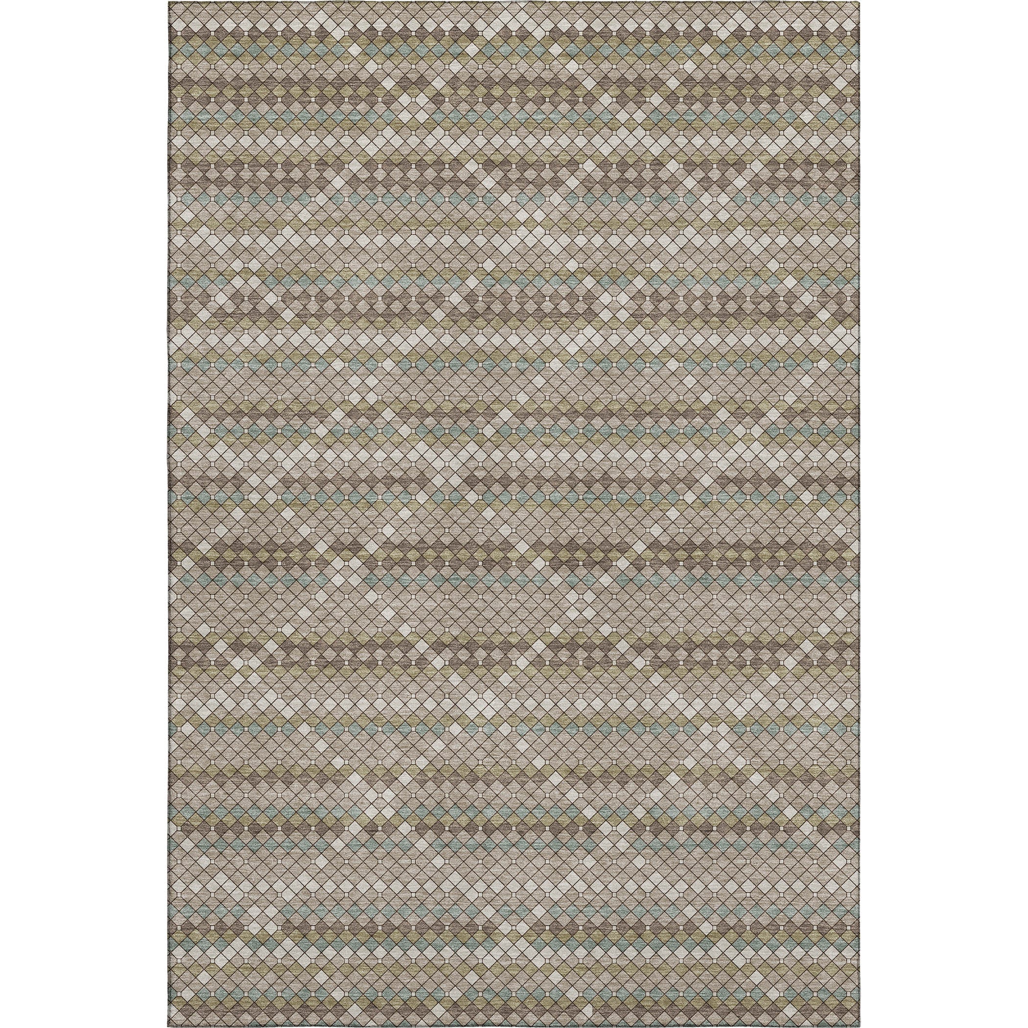 Bangkok Machine Washable Transitional Taupe Brown Rug 2'6" x 3'10" #shape_Rectangle
