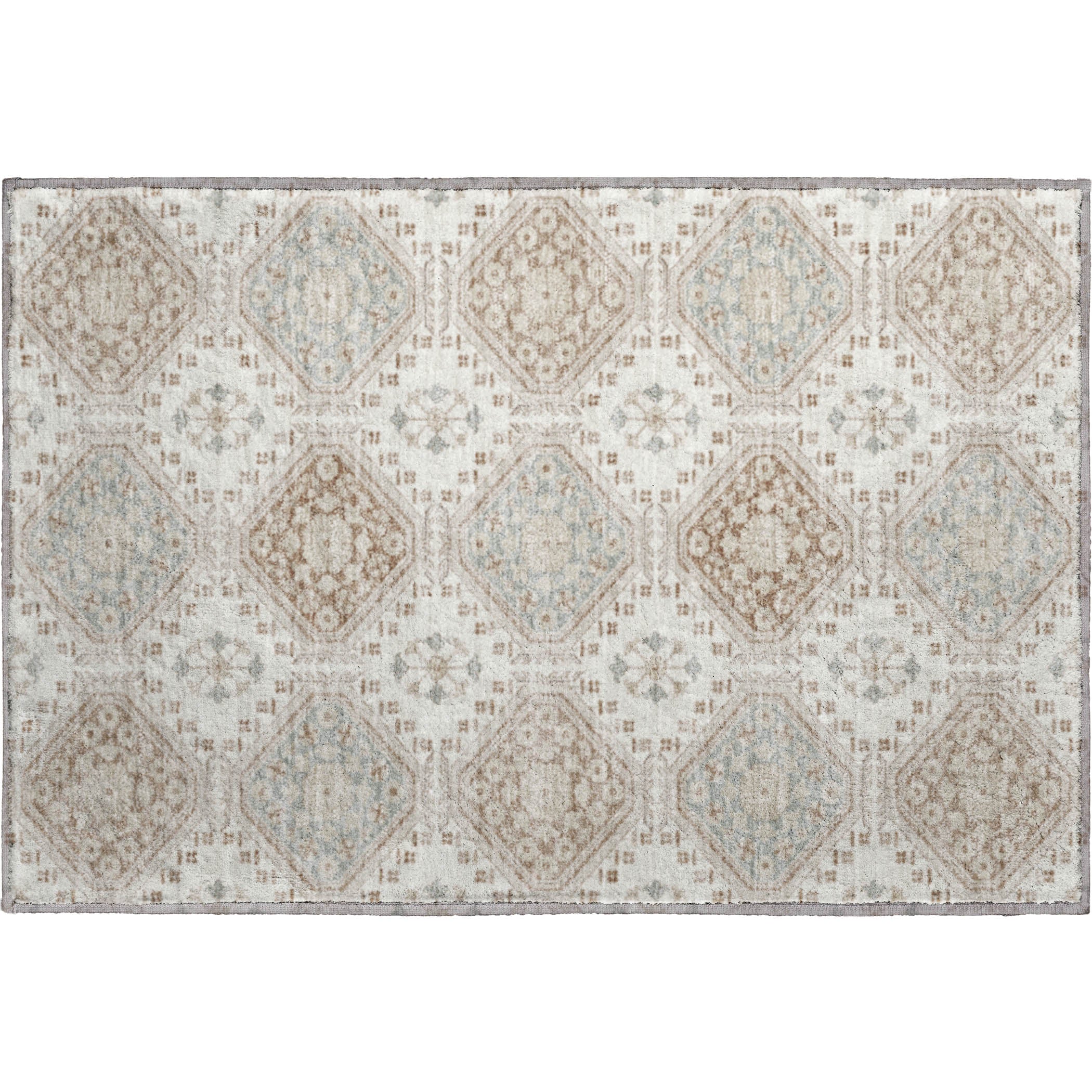 Oaxaca Machine Washable Transitional Ivory Rug 1'8" x 2'6" #shape_Rectangle