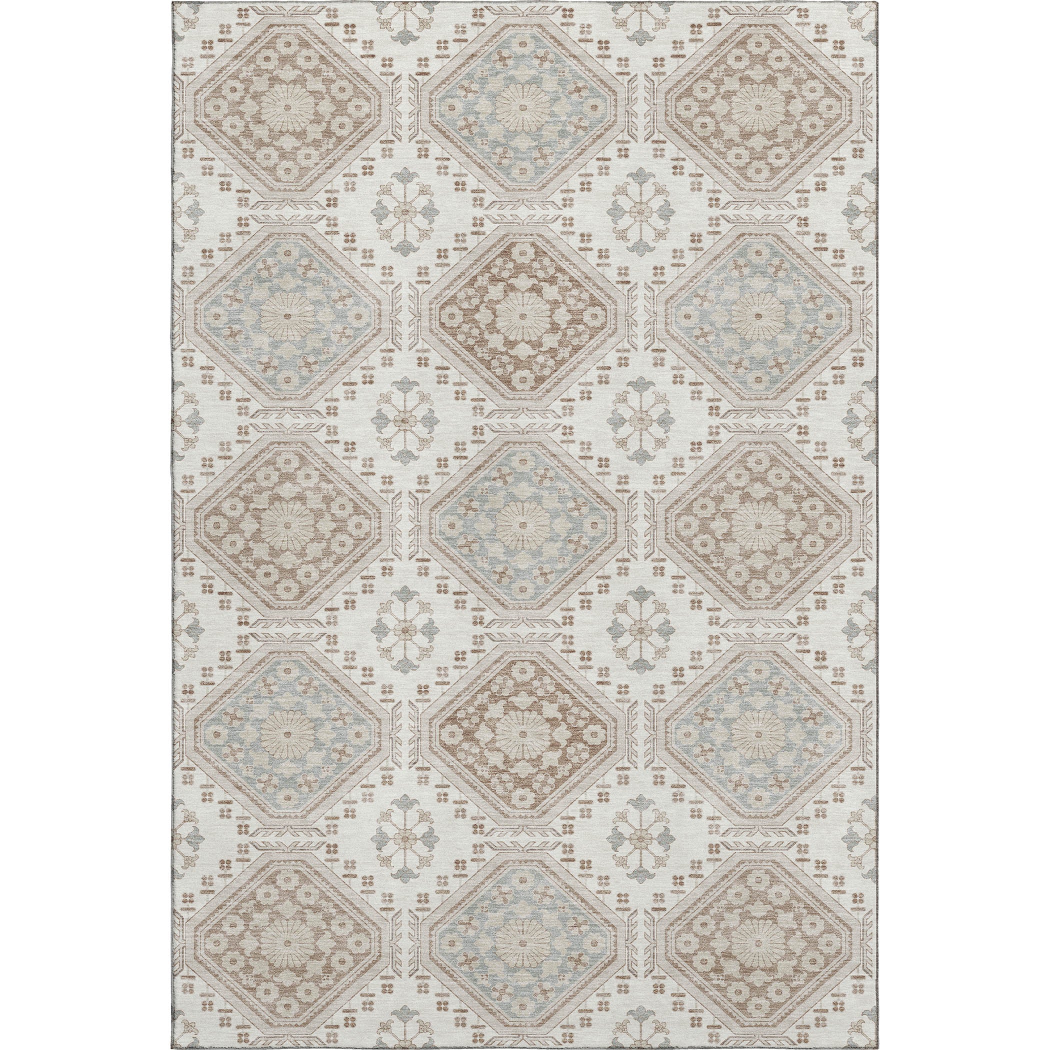 Oaxaca Machine Washable Transitional Ivory Rug 2'6" x 3'10" #shape_Rectangle