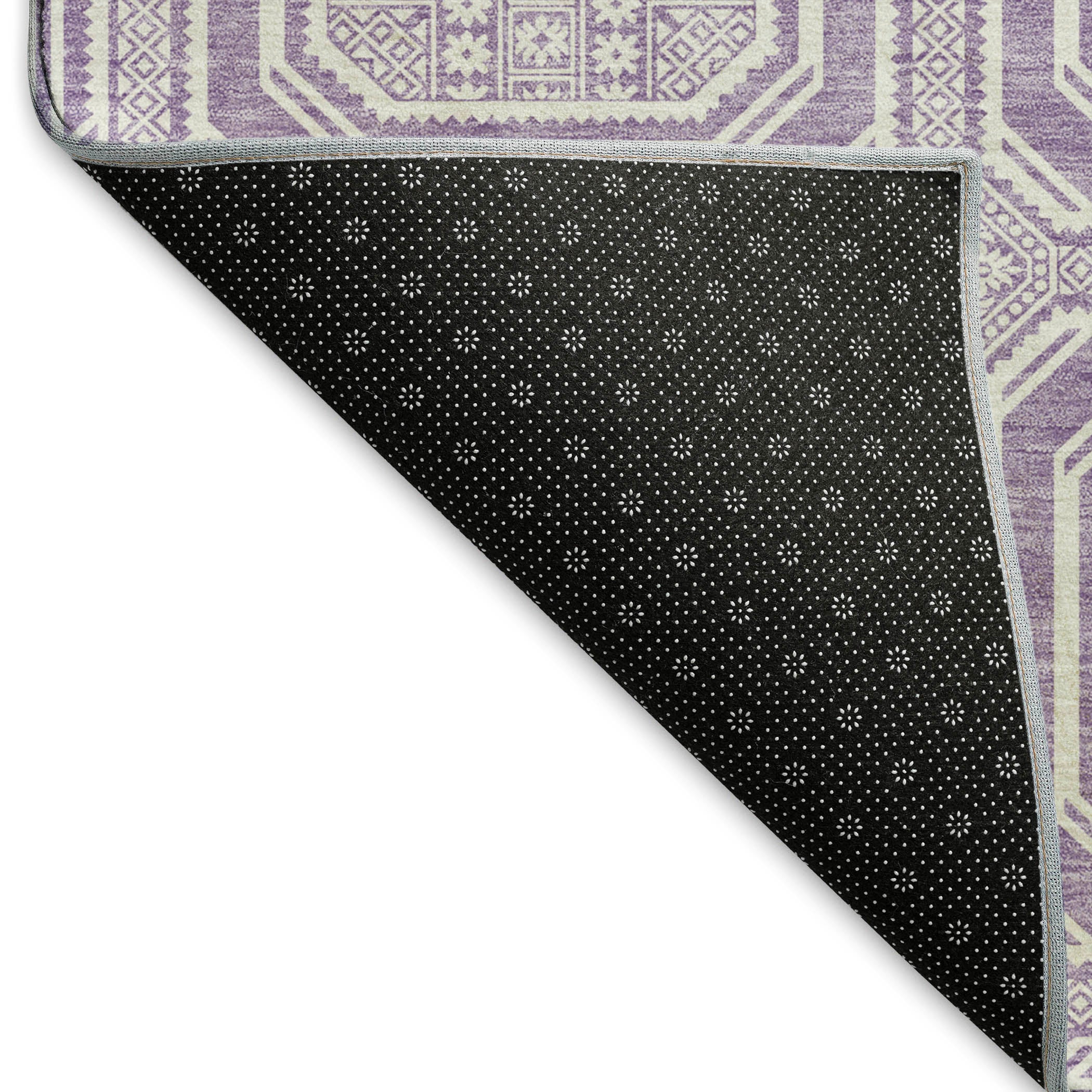 Kyoto Machine Washable Transitional Lavender Purple Rug 1'8" x 2'6" #shape_Rectangle