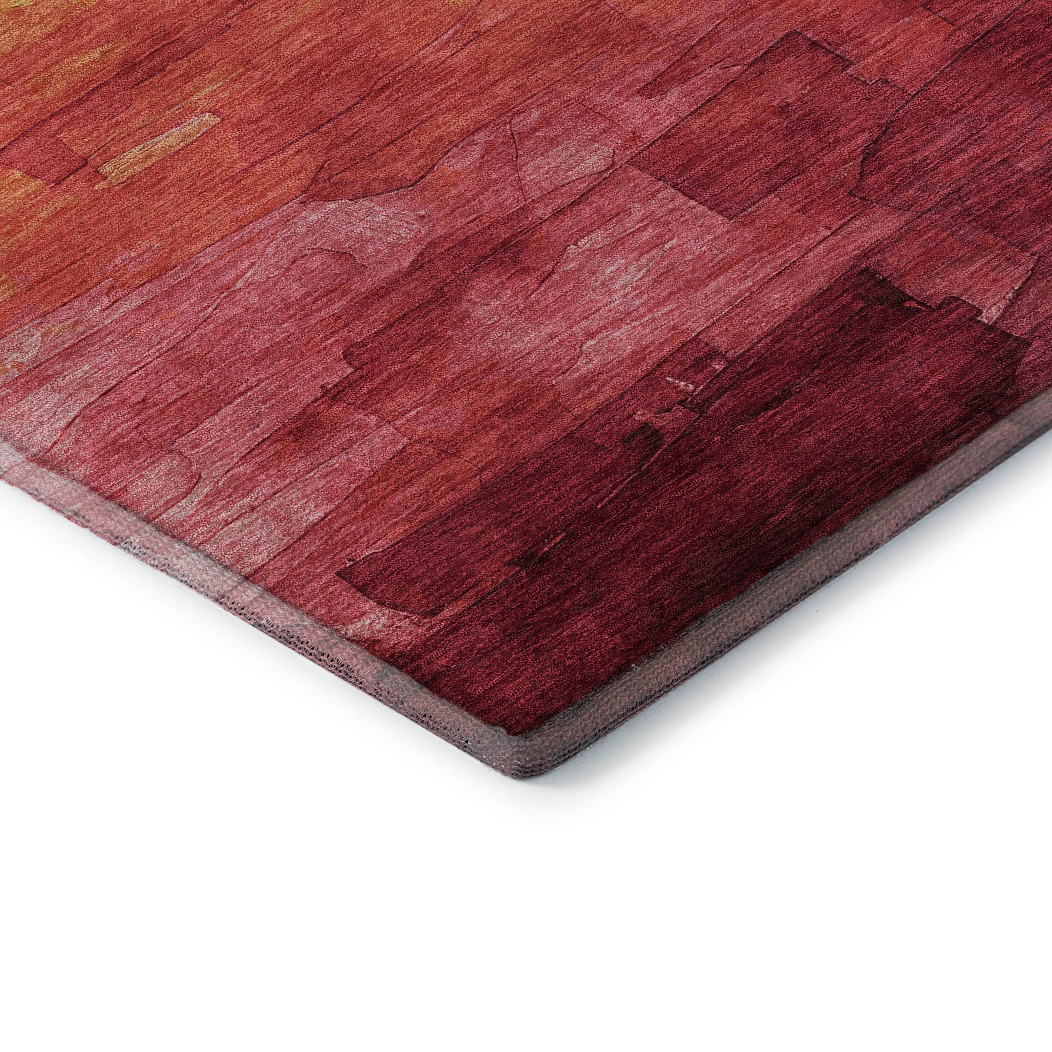 Budapest Machine Washable Transitional Blush Pink Rug 1'8" x 2'6" #shape_Rectangle