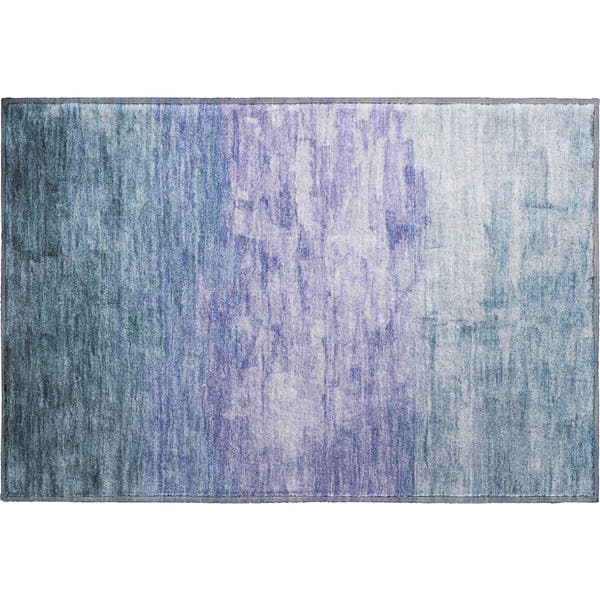 Budapest Machine Washable Transitional Denim Blue Rug 1'8" x 2'6"