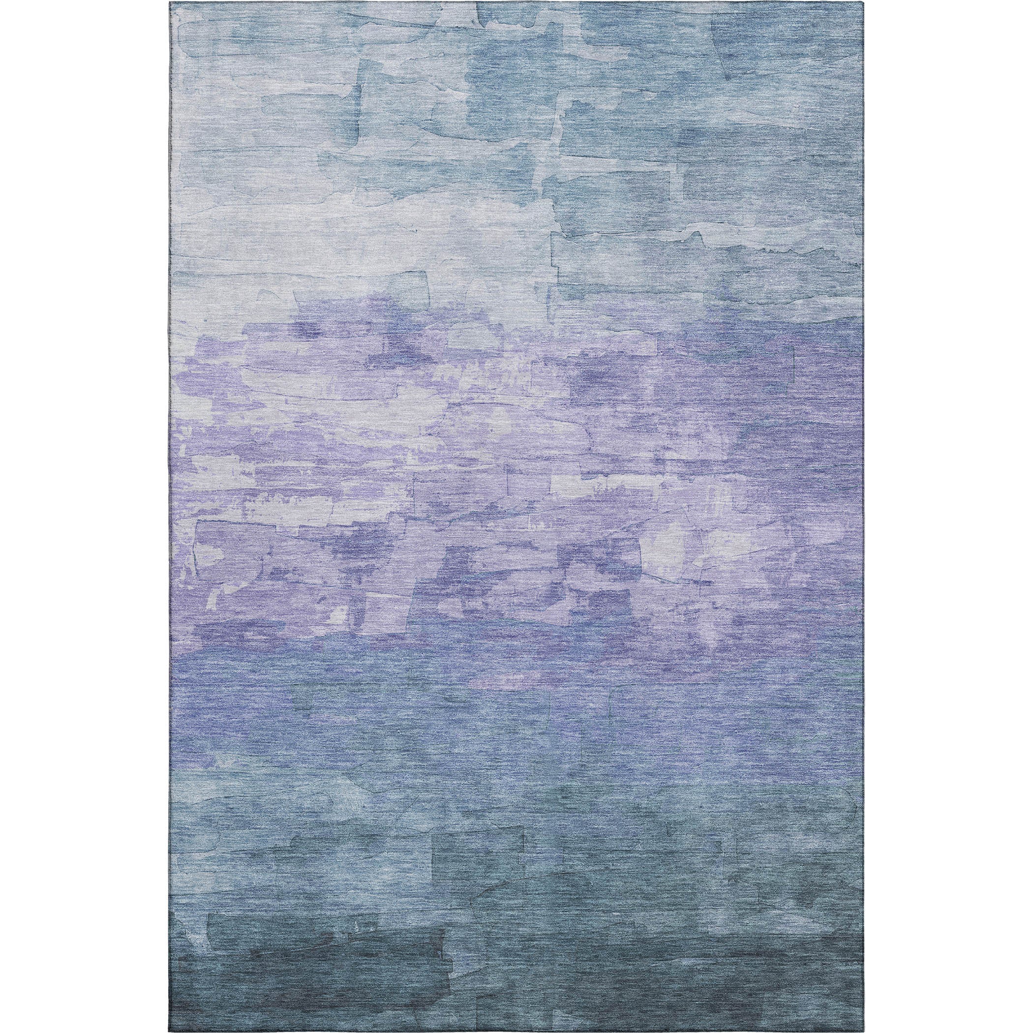 Budapest Machine Washable Transitional Denim Blue Rug 2'6" x 3'10" #shape_Rectangle