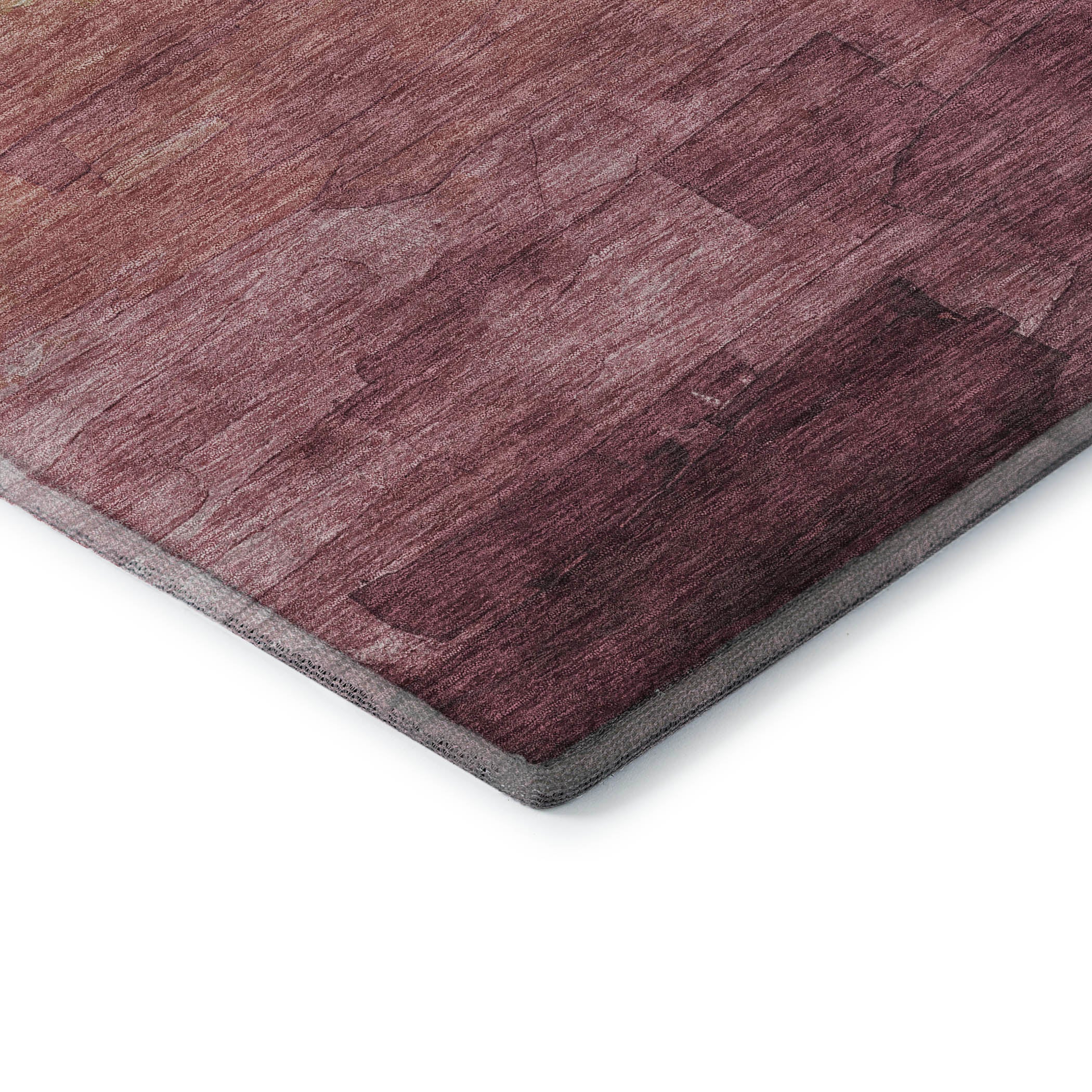 Budapest Machine Washable Transitional Mauve Pink Rug 1'8" x 2'6" #shape_Rectangle