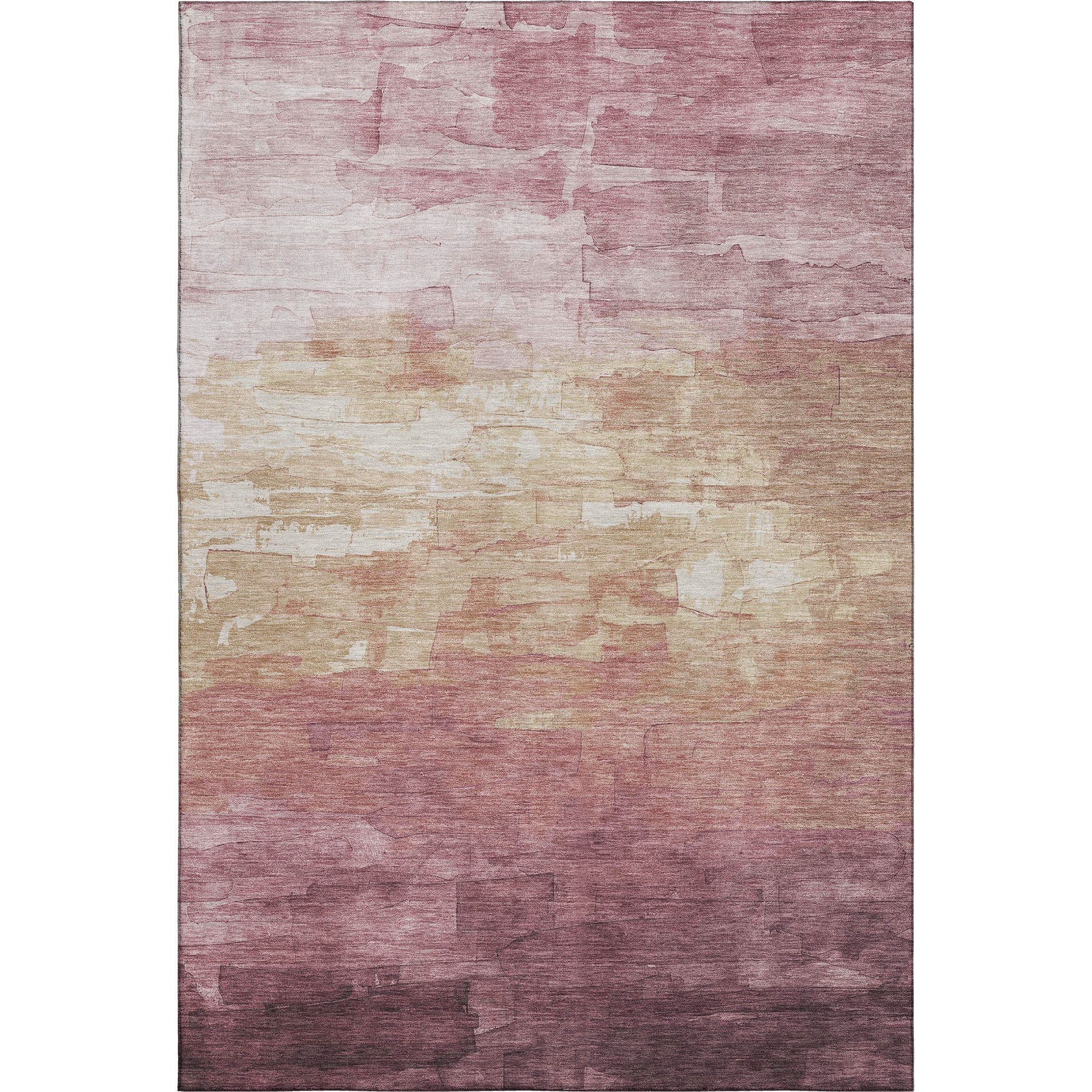 Budapest Machine Washable Transitional Mauve Pink Rug 2'6" x 3'10" #shape_Rectangle