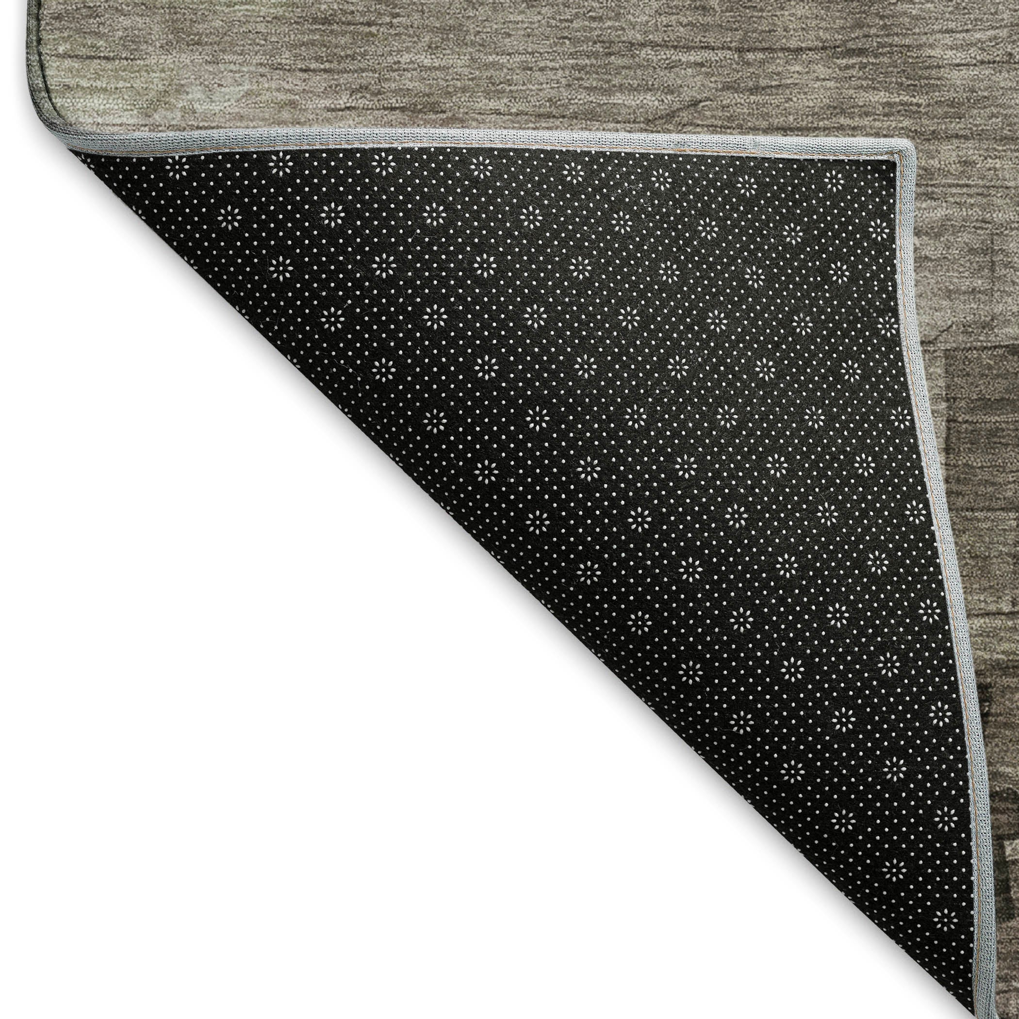 Budapest Machine Washable Transitional Taupe Brown Rug 1'8" x 2'6" #shape_Rectangle
