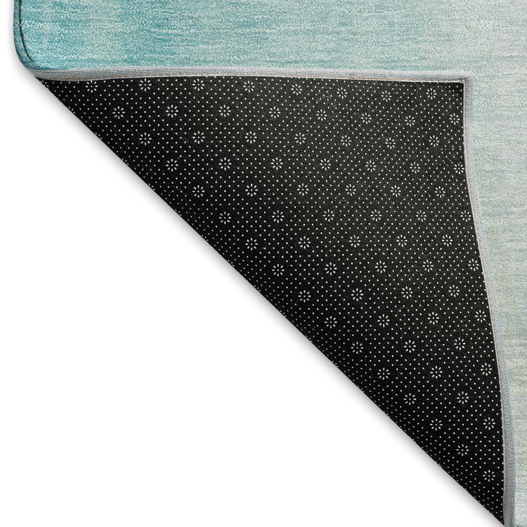 Cartagena Machine Washable Coastal Poolside Blue Rug 1'8" x 2'6" #shape_Rectangle
