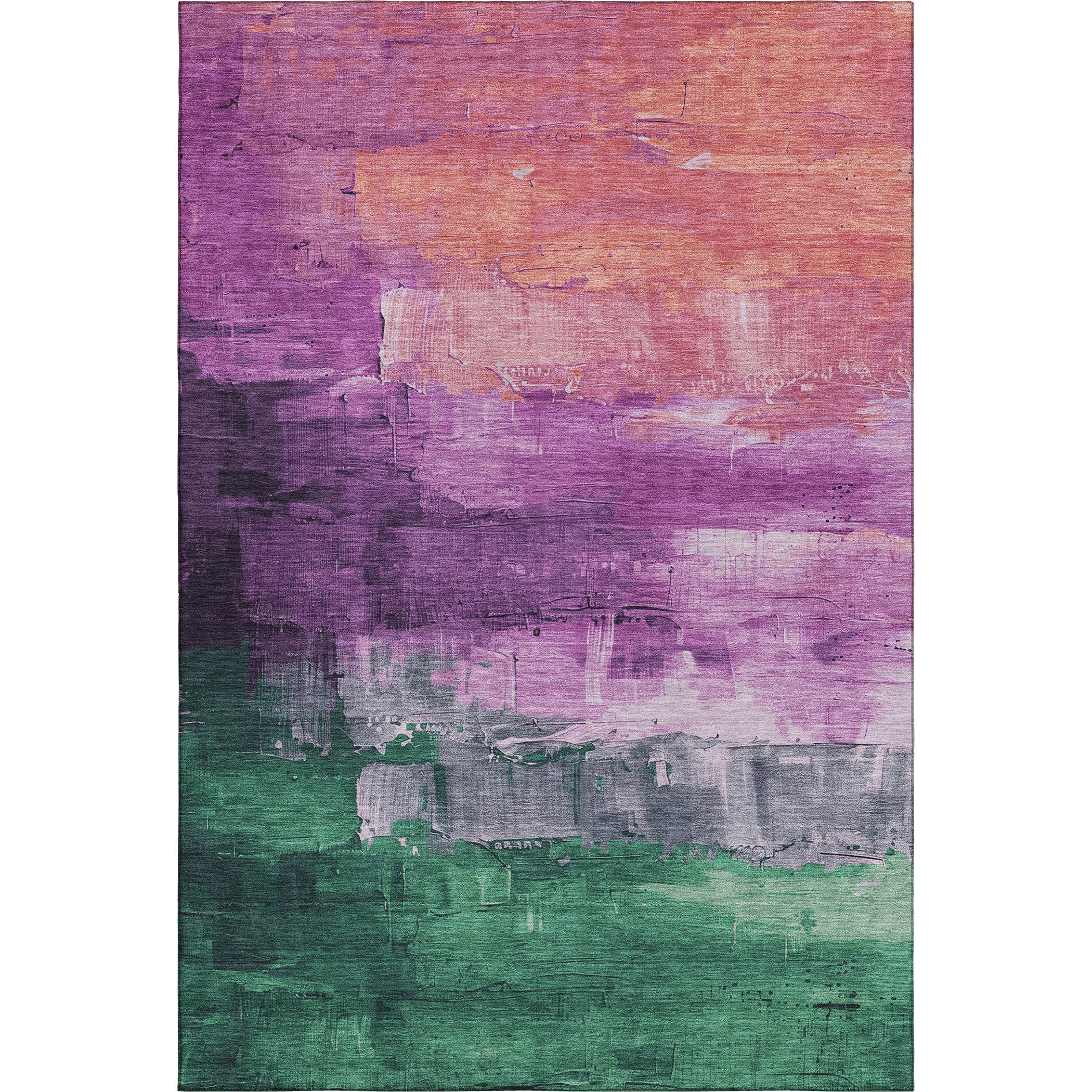 Valletta Machine Washable Transitional Purple Rug 2'6" x 3'10" #shape_Rectangle