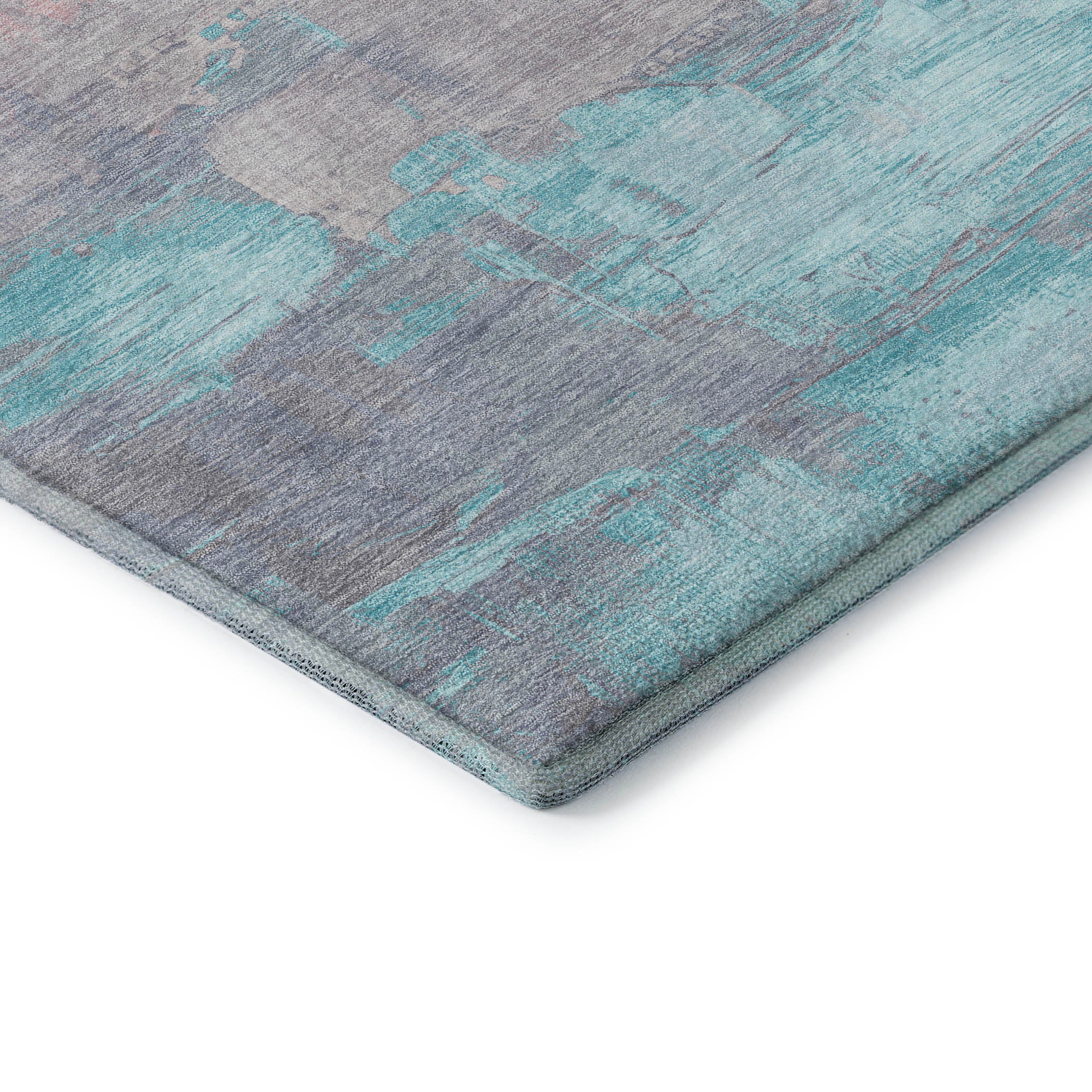 Valletta Machine Washable Transitional Salmon Orange Rug 1'8" x 2'6" #shape_Rectangle