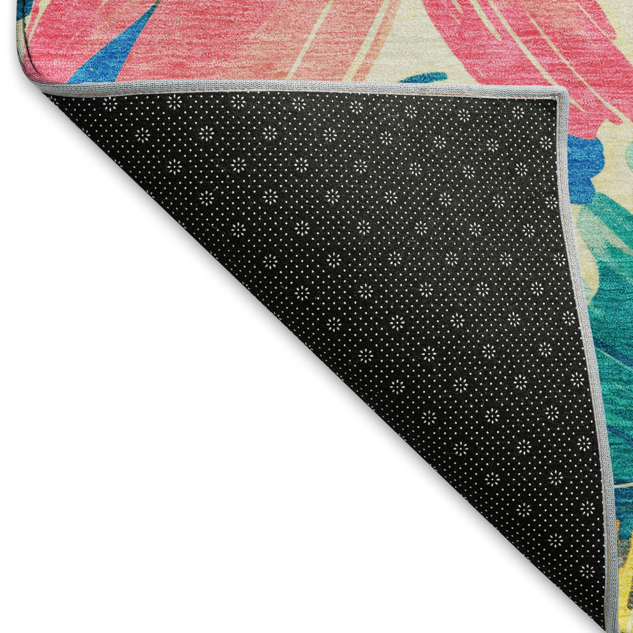 Seoul Machine Washable Transitional Blush Pink Rug 1'8" x 2'6" #shape_Rectangle