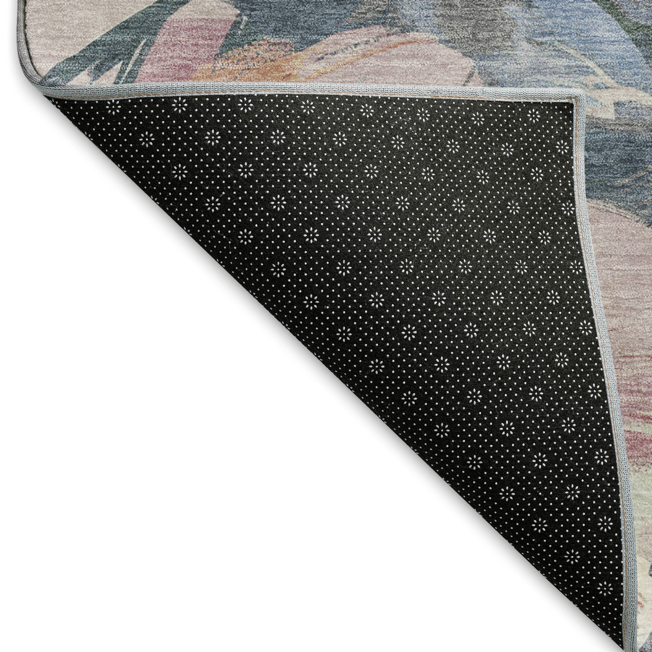Oslo Machine Washable Transitional Pewter Gray Rug 1'8" x 2'6" #shape_Rectangle