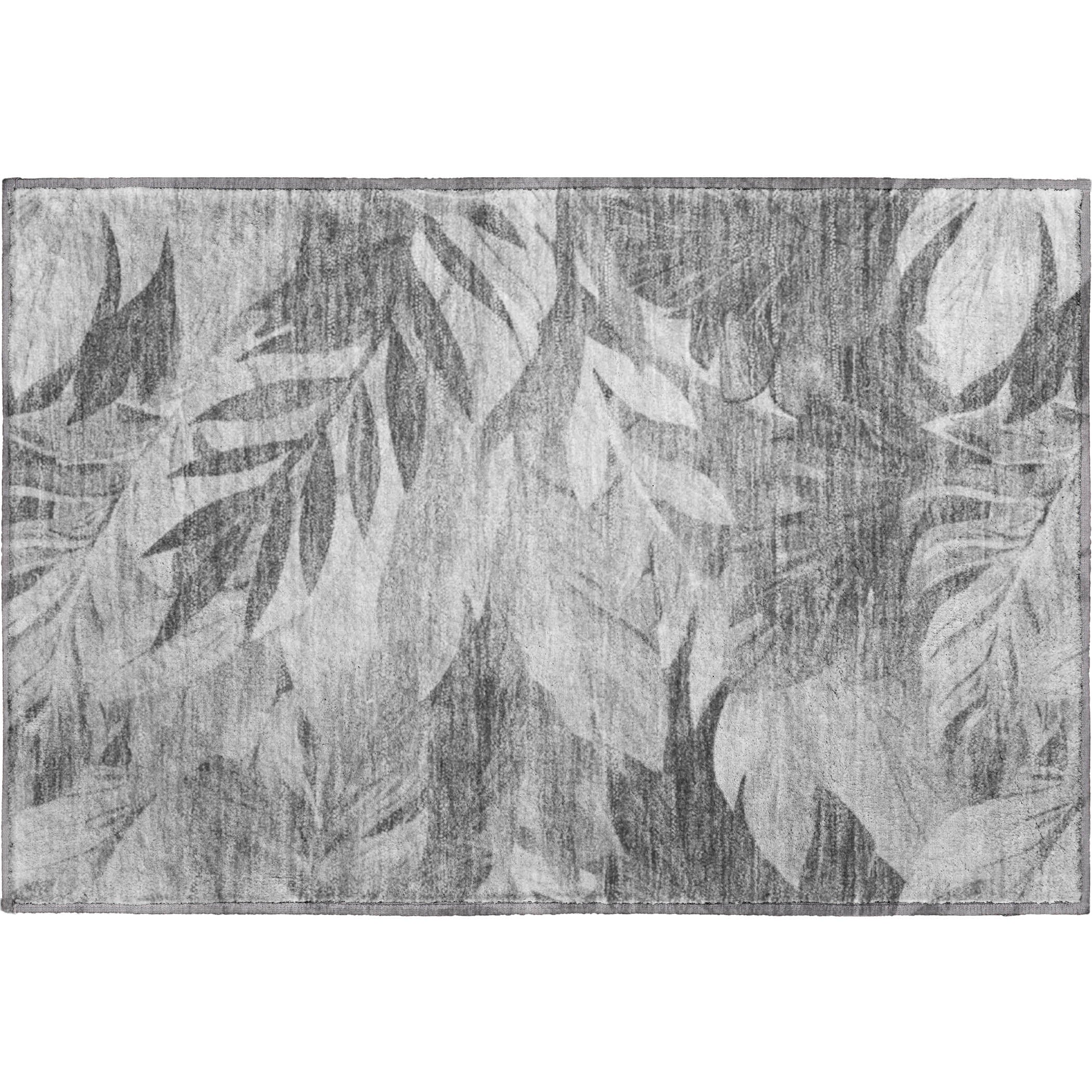 Istanbul Machine Washable Transitional Gray Rug 1'8" x 2'6" #shape_Rectangle